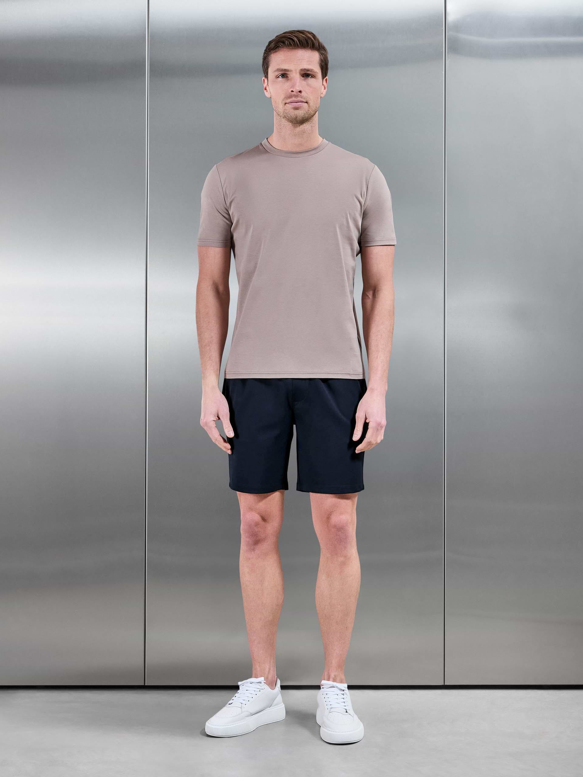 Smart Drawstring Tailored Short in Navy