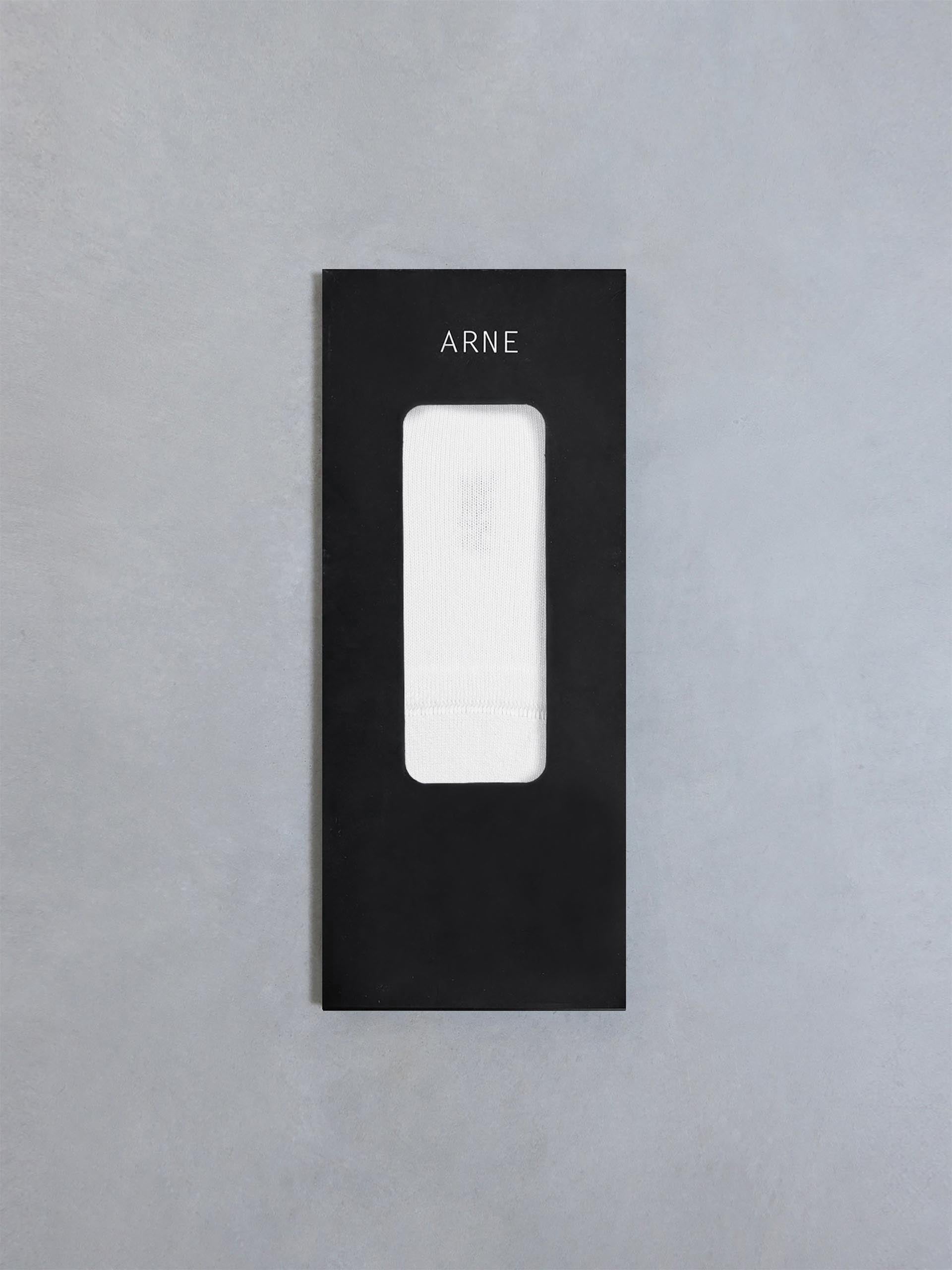 3 Pack Invisible Cushioned Sock in White