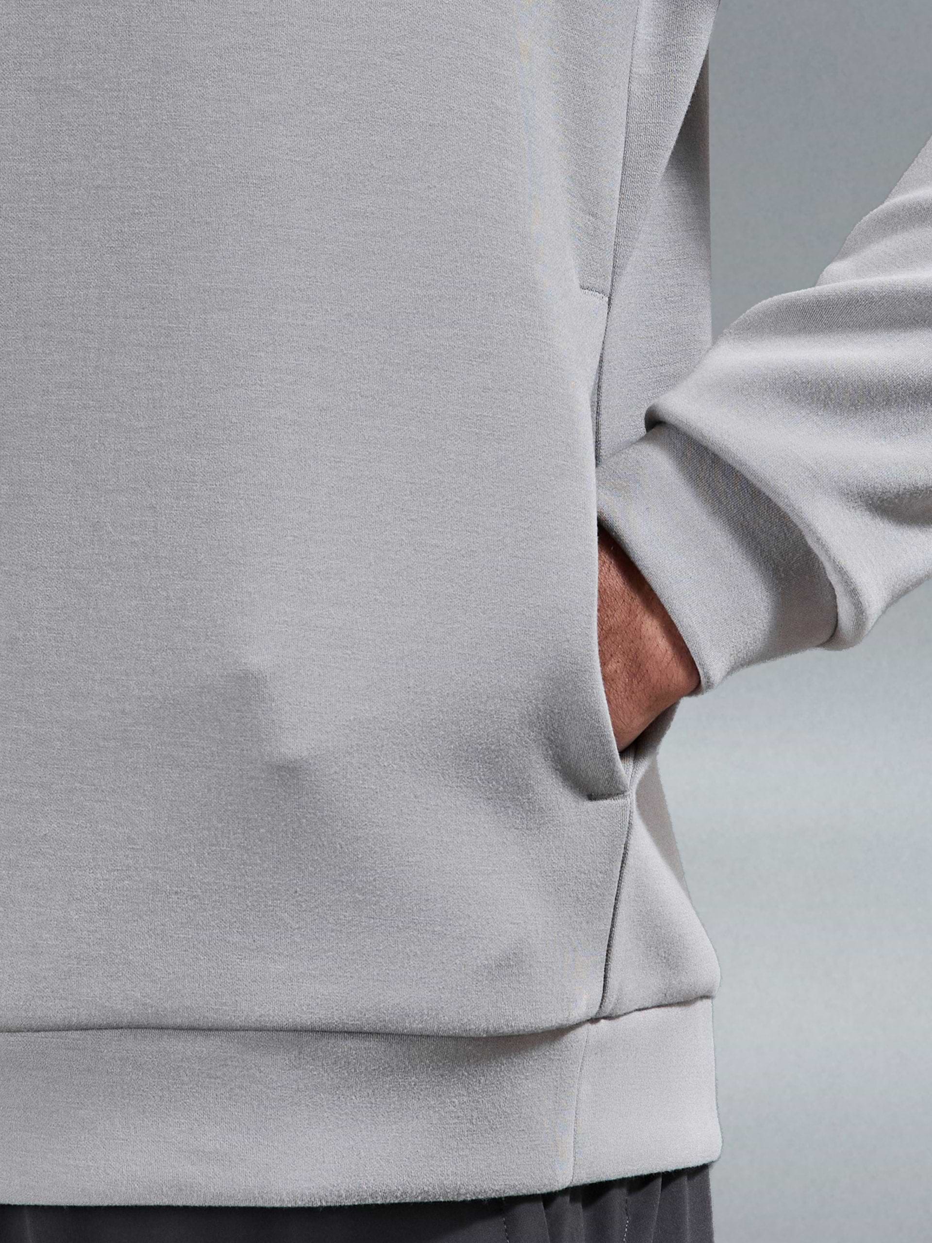 Soft Interlock Active Hoodie in Stone