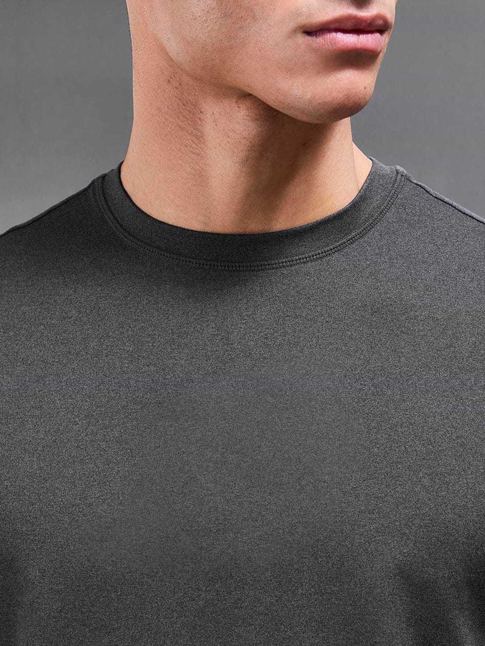 Soft Jersey Motion T-Shirt in Charcoal