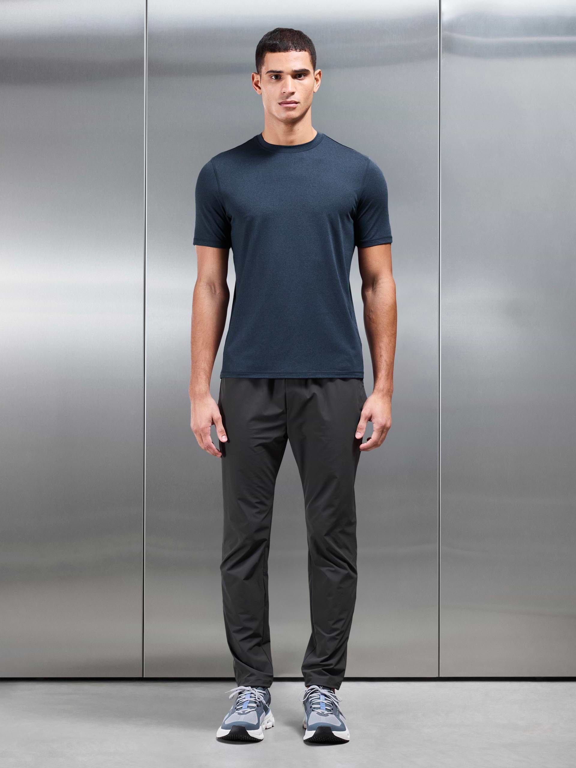 Soft Jersey Motion T-Shirt in Navy