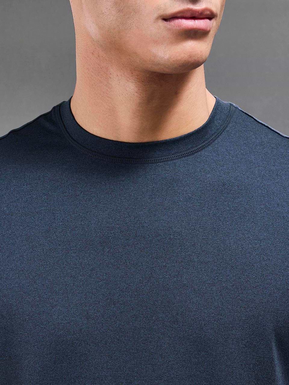 Soft Jersey Motion T-Shirt in Navy