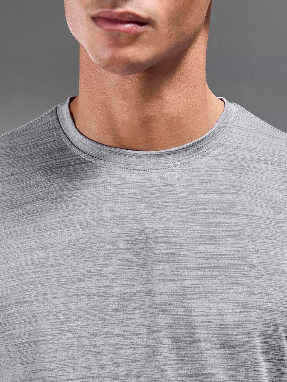Space Dye Performance T-Shirt in Grey