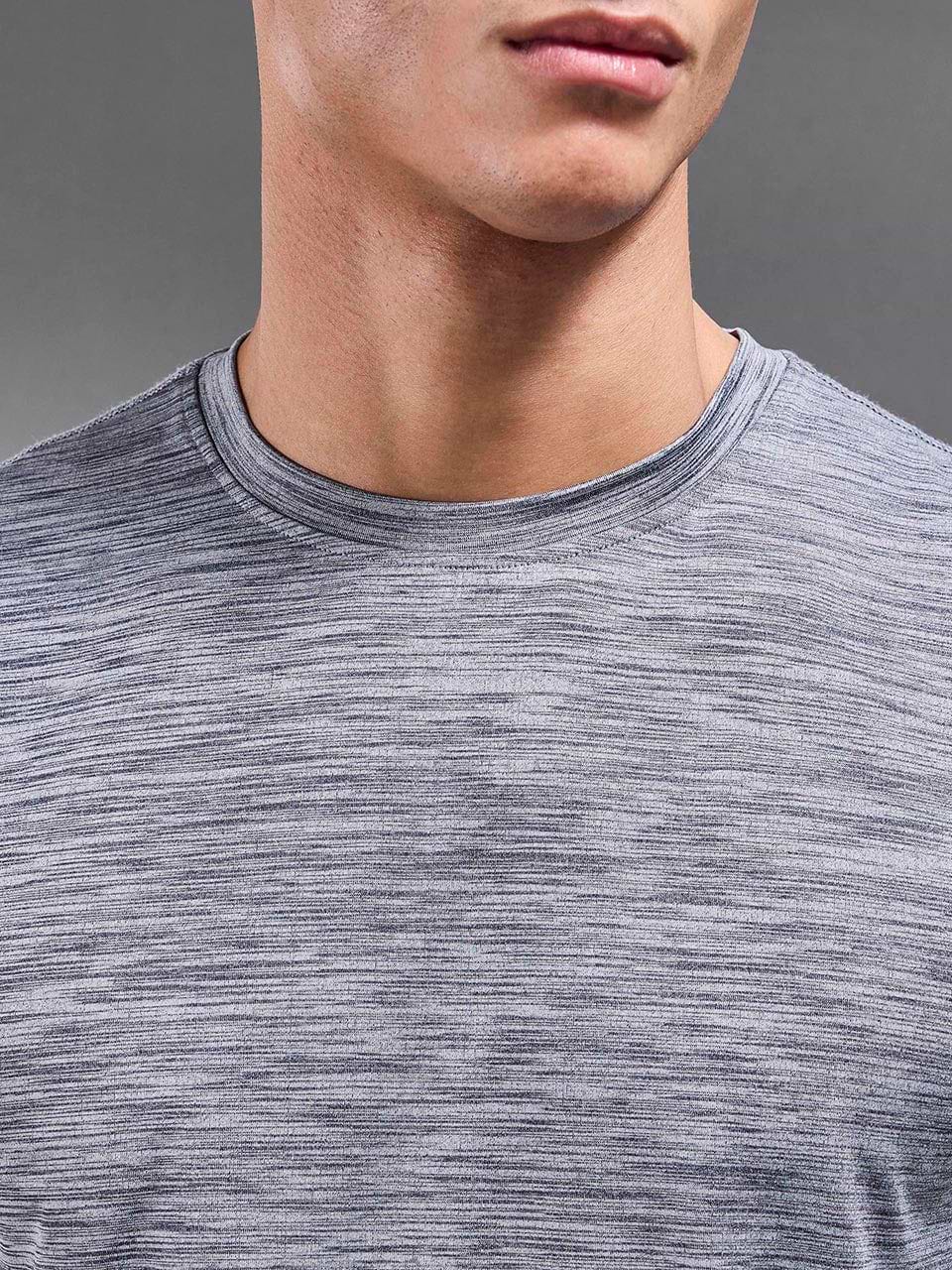 Space Dye Performance T-Shirt in Navy
