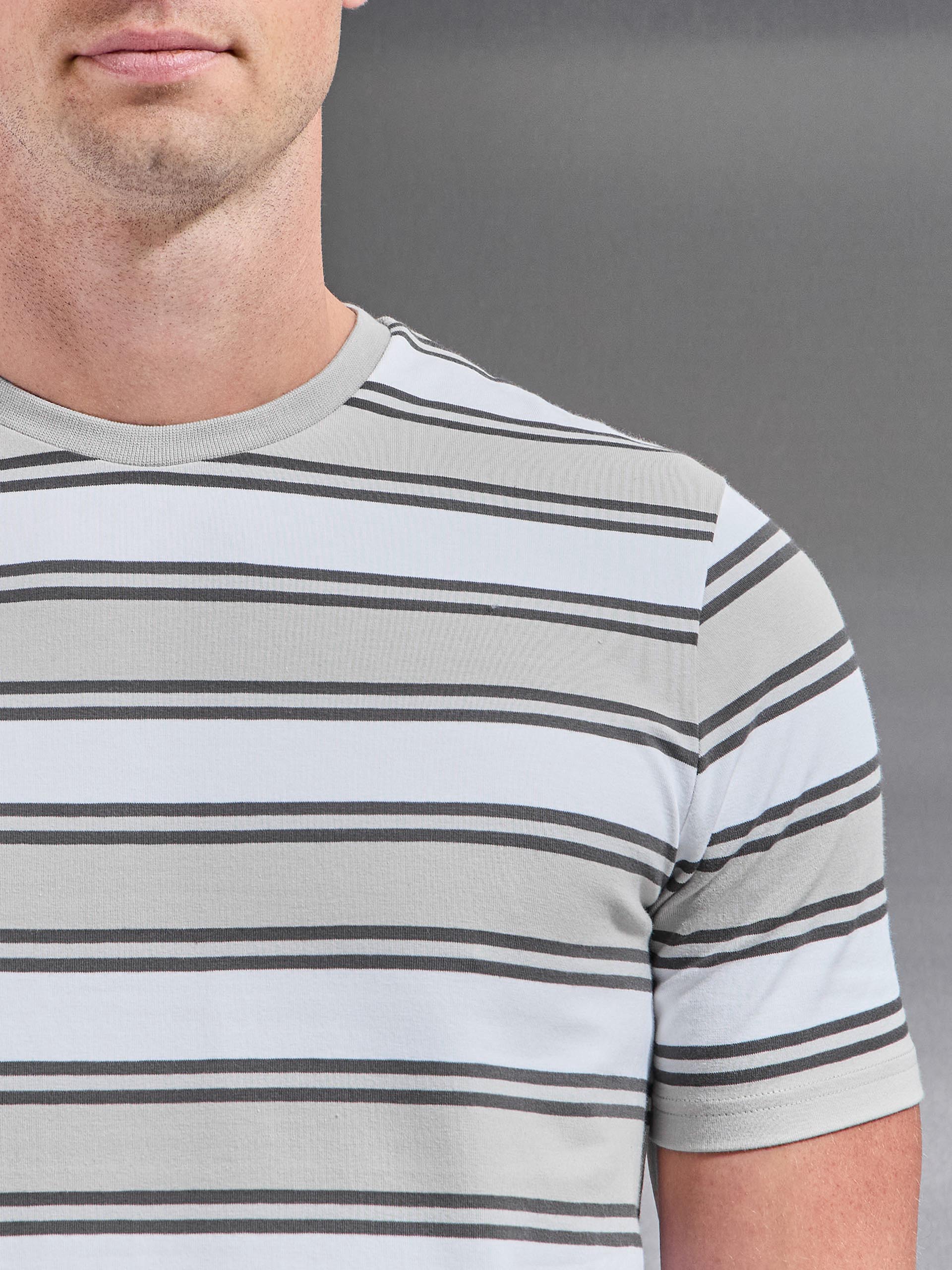 Stripe T-Shirt in Stone