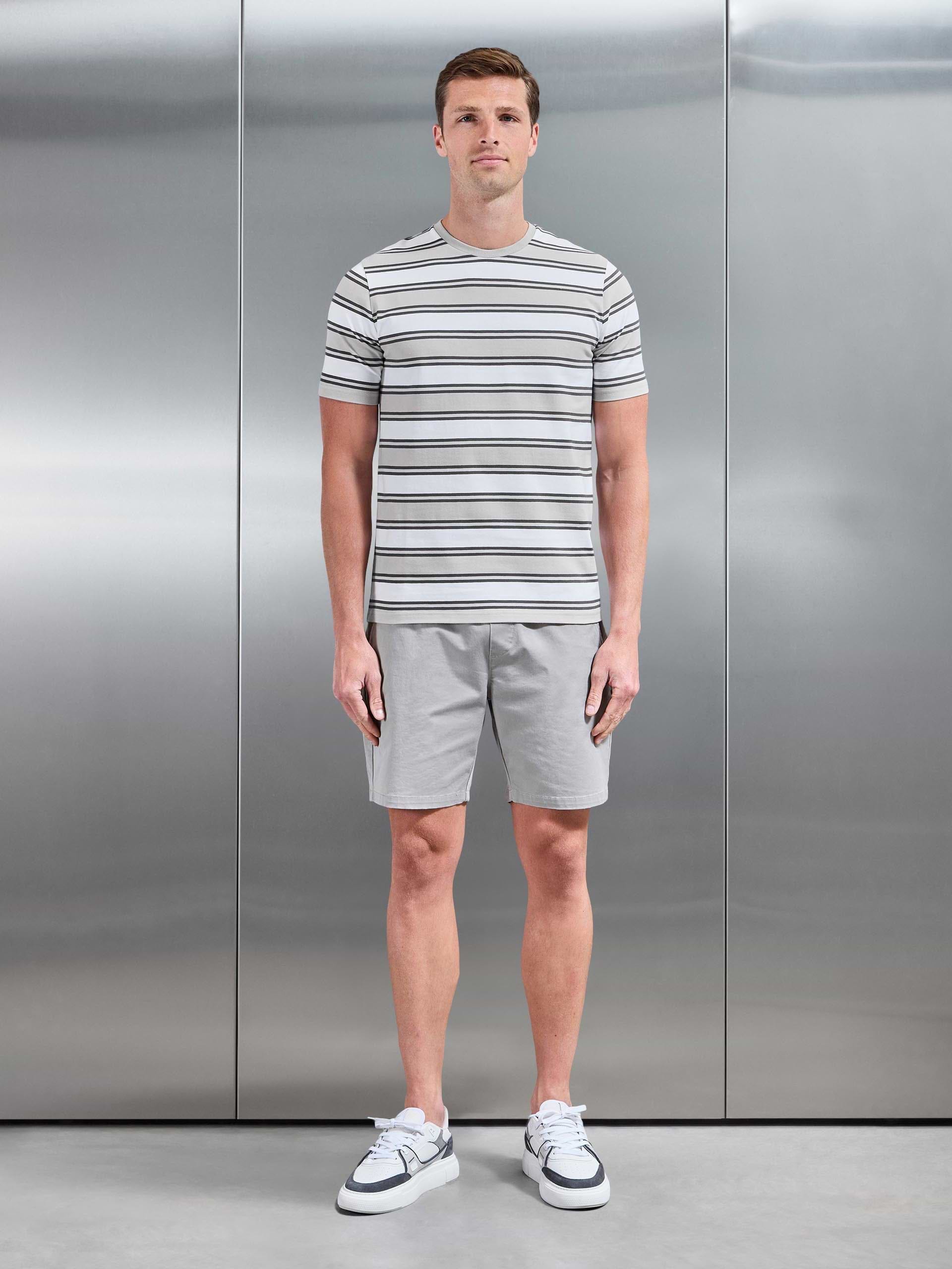 Stripe T-Shirt in Stone