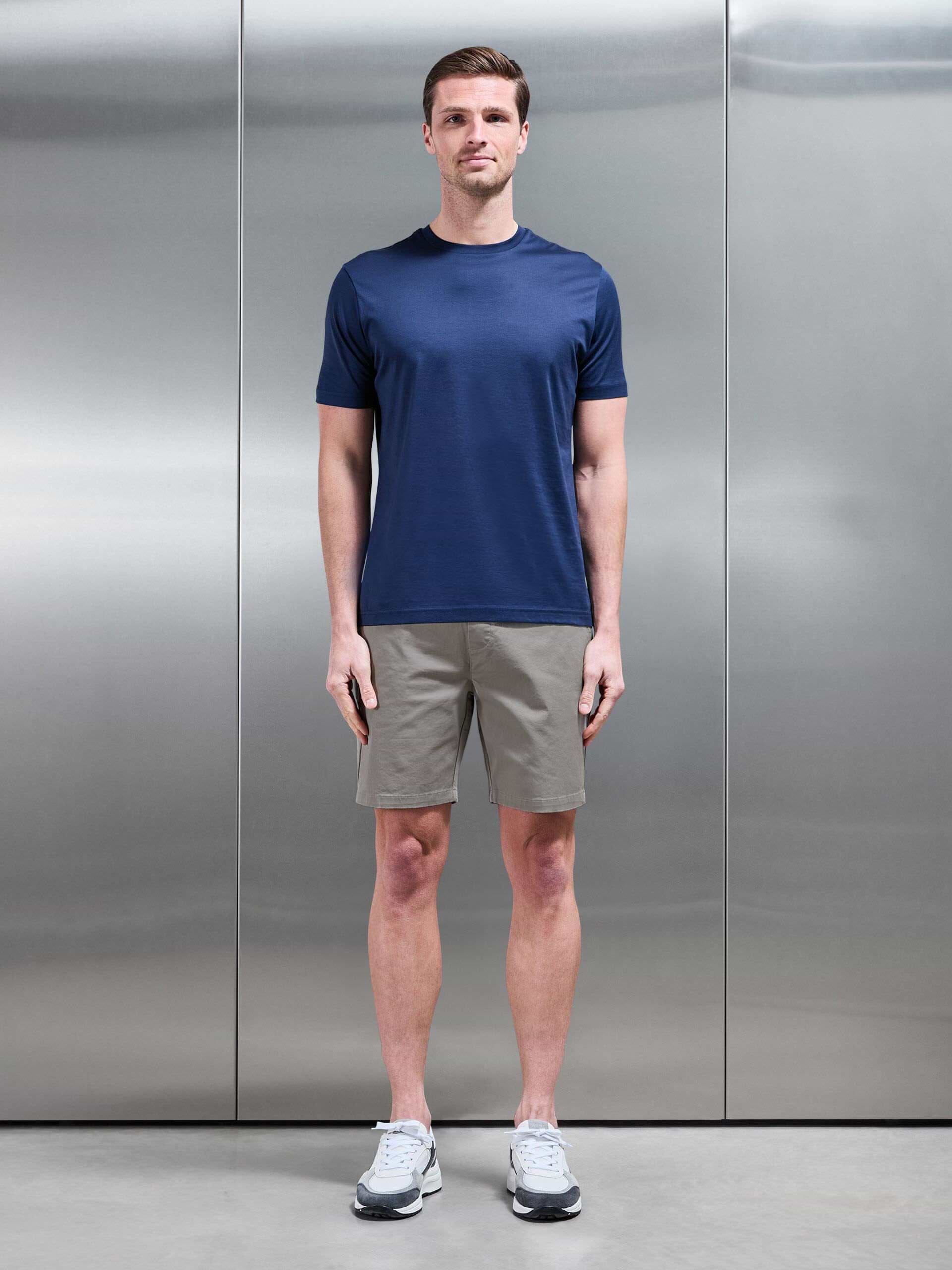 Drawstring Chino Short in Stone