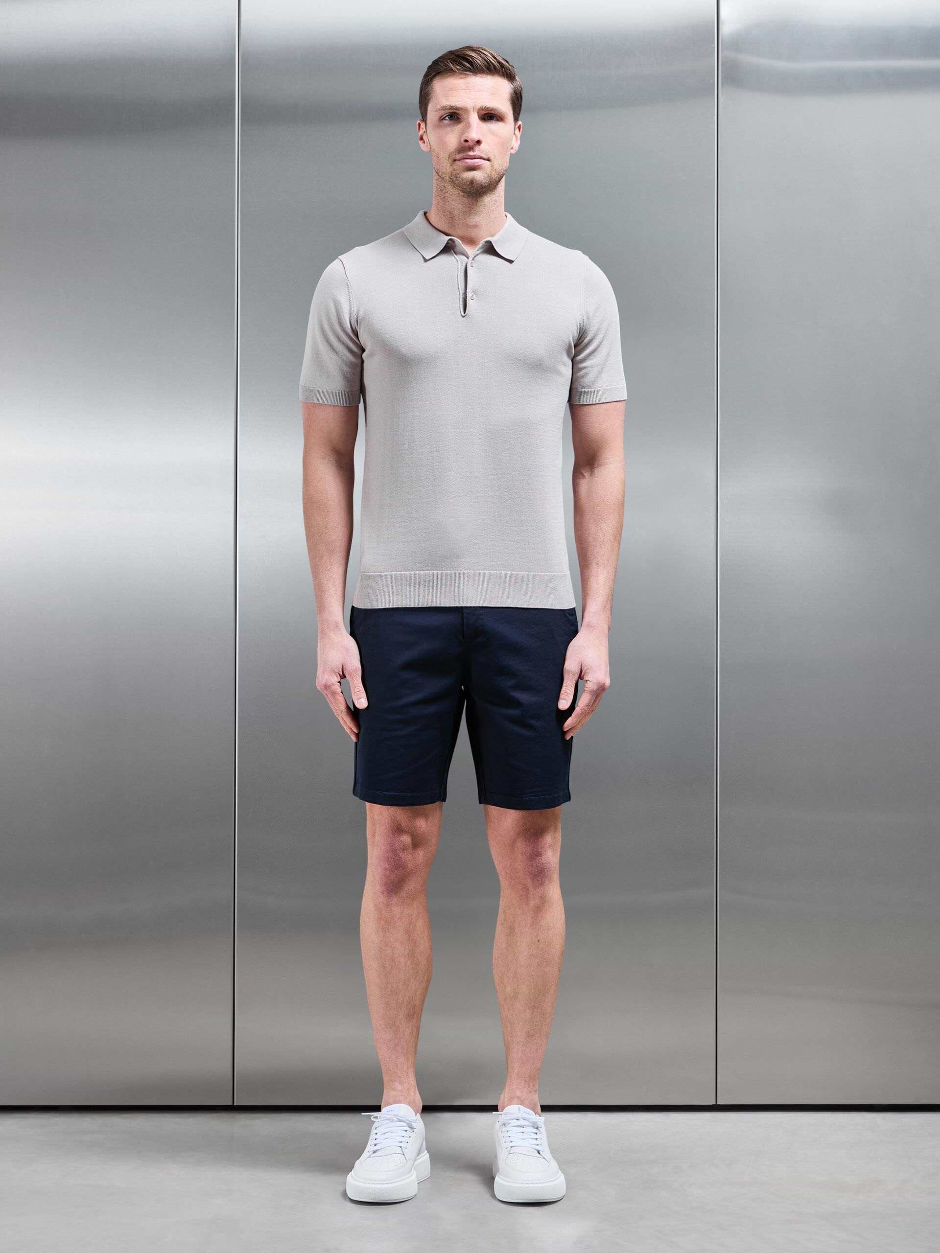 Slim Chino Short in Navy