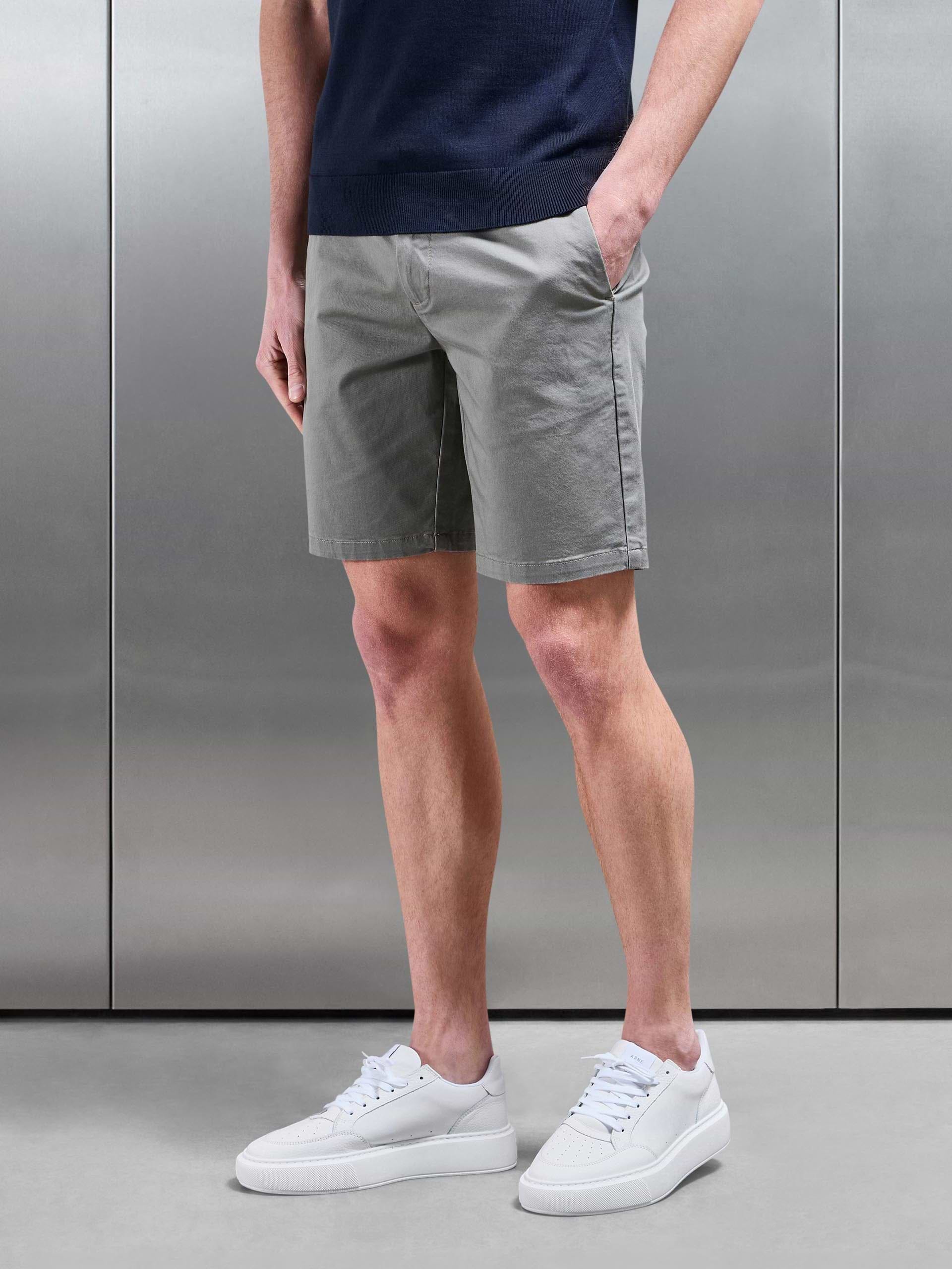 Slim Chino Short in Olive