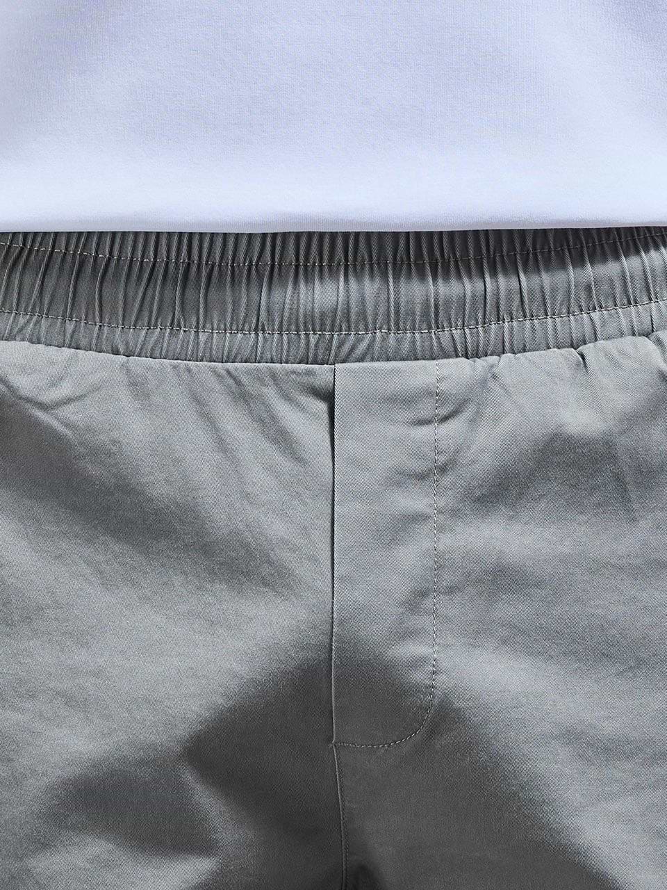 Cotton Drawstring Cargo Short in Olive
