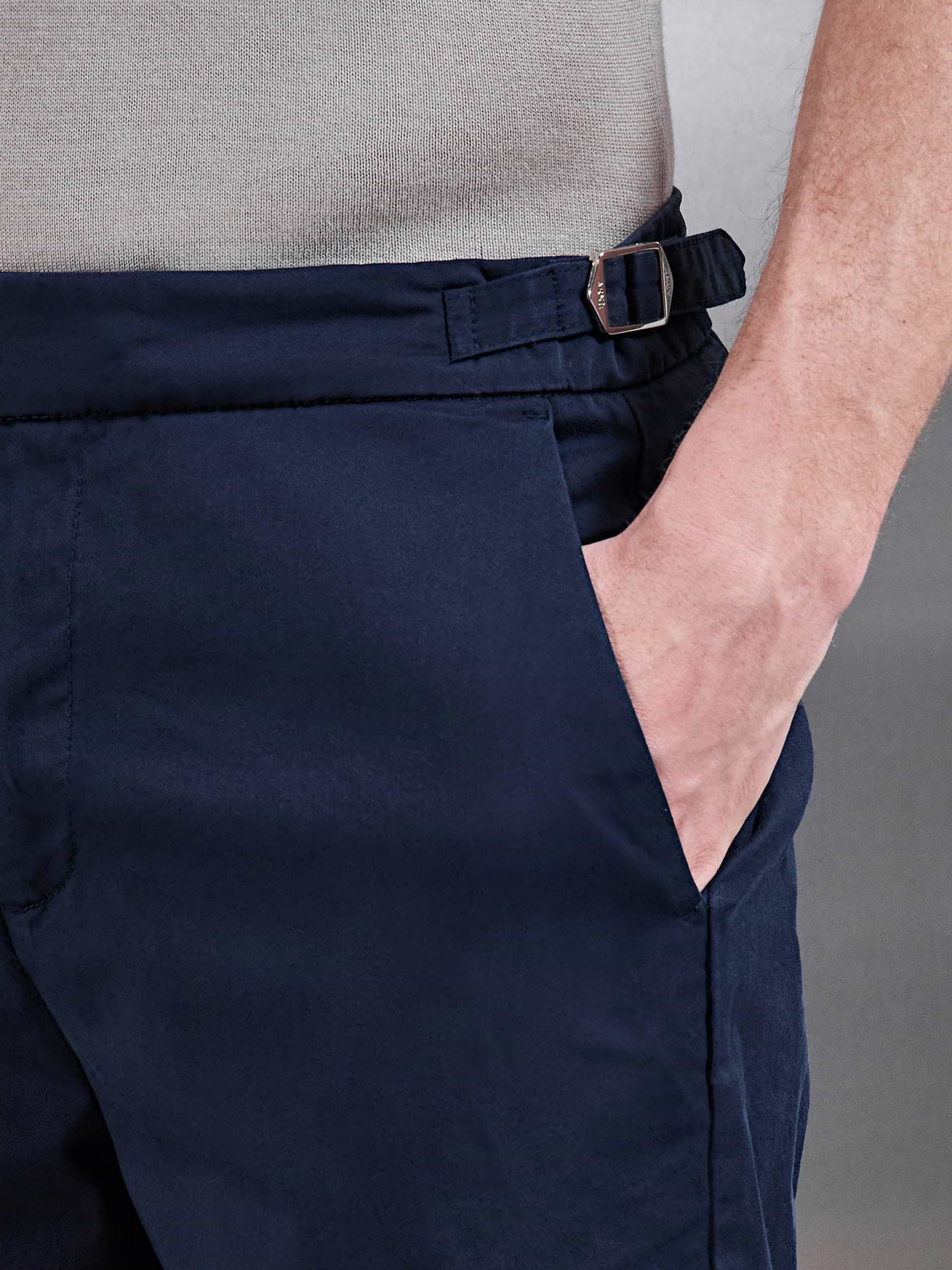 Tailored Side Adjuster Chino Short In Navy ARNE UK tailored-side-adjuster-chino-short-in-navy-arne-uk