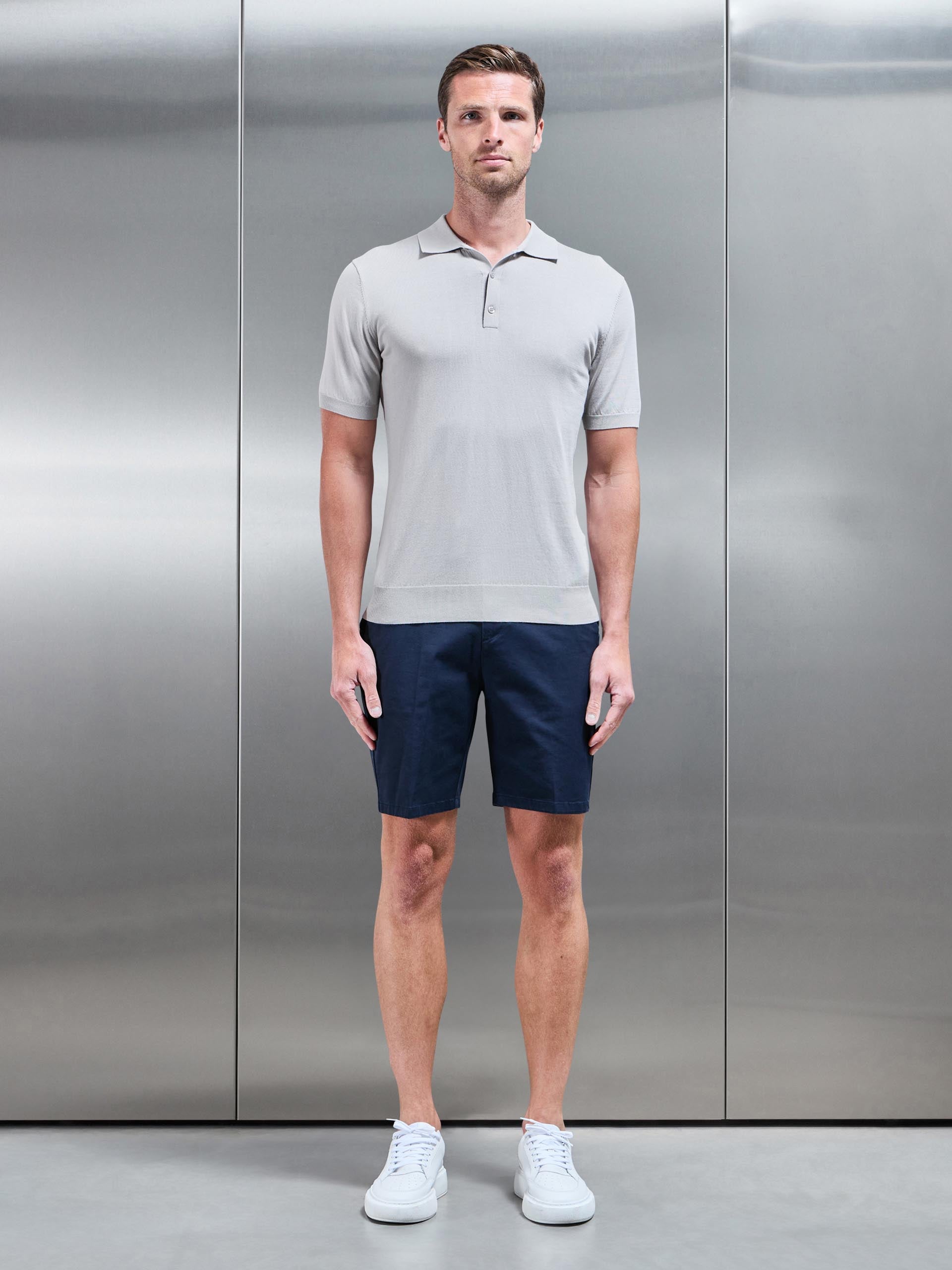 Side Adjuster Chino Short in Navy