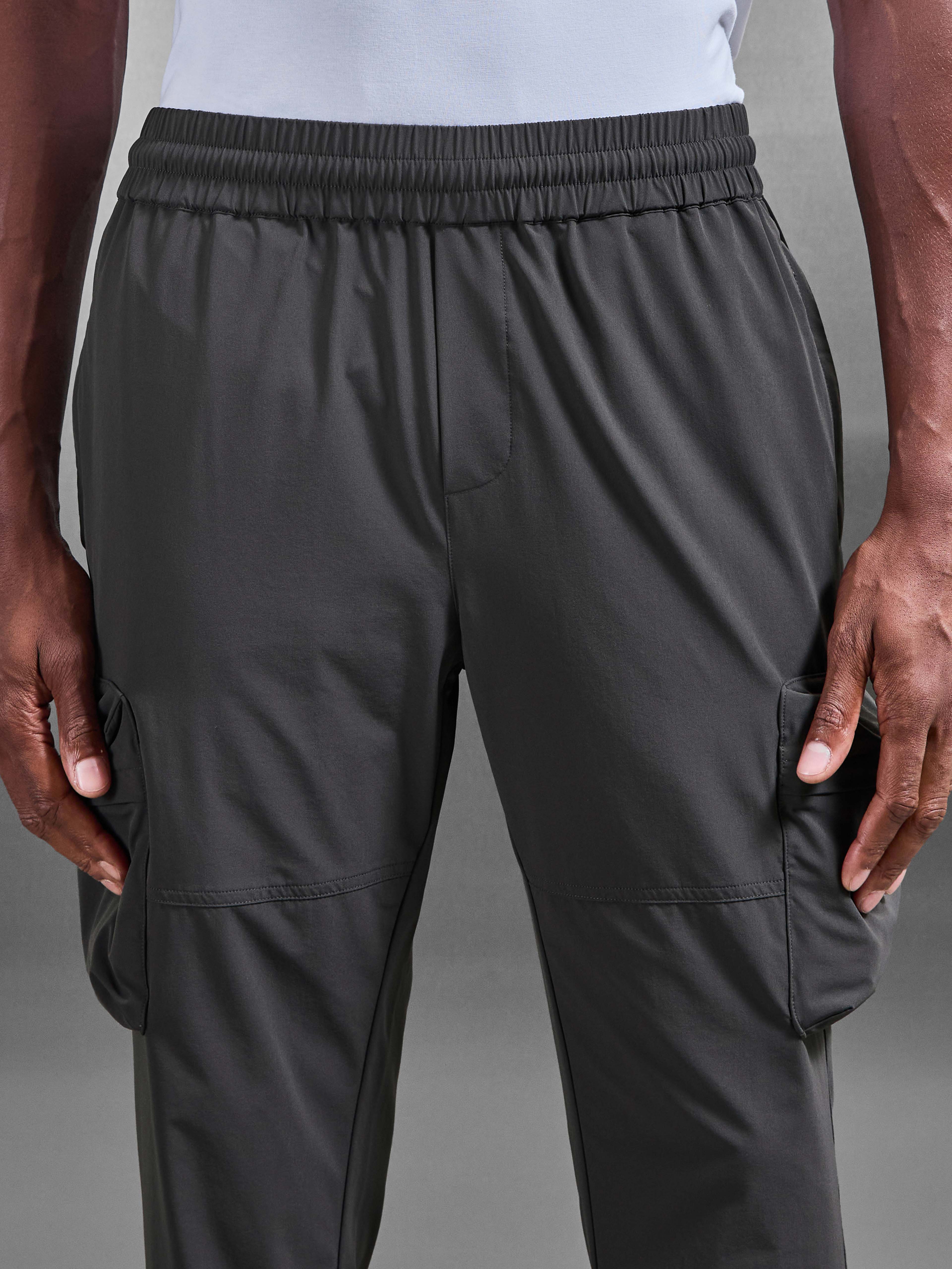 Technical 3D Cargo Pant in Grey
