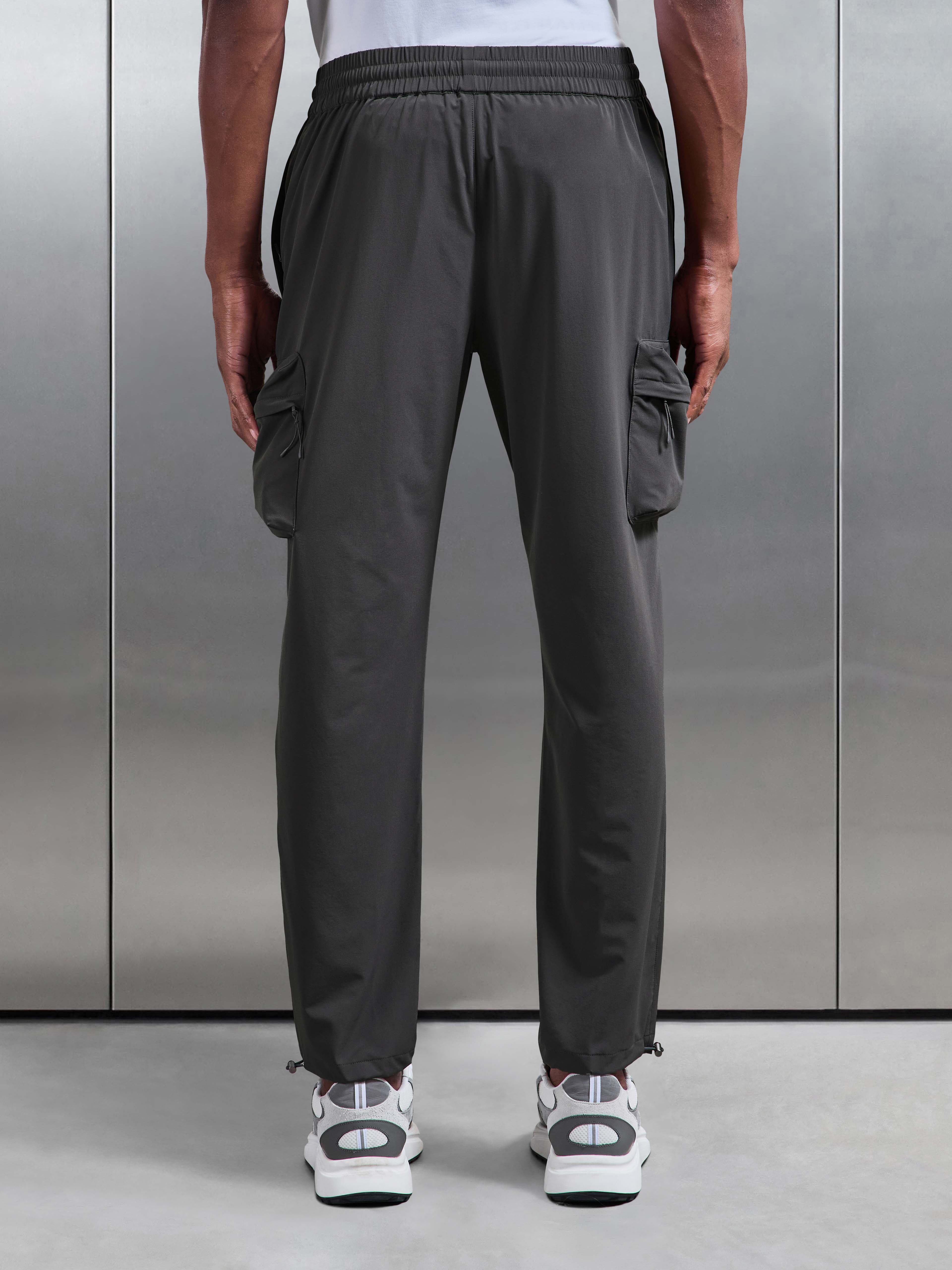 Technical 3D Cargo Pant in Grey