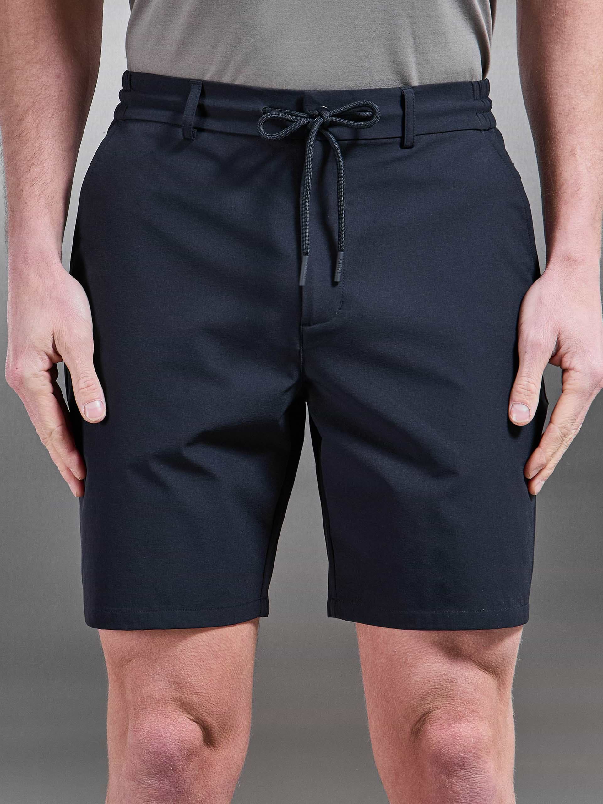 Technical Stretch Chino Short in Navy