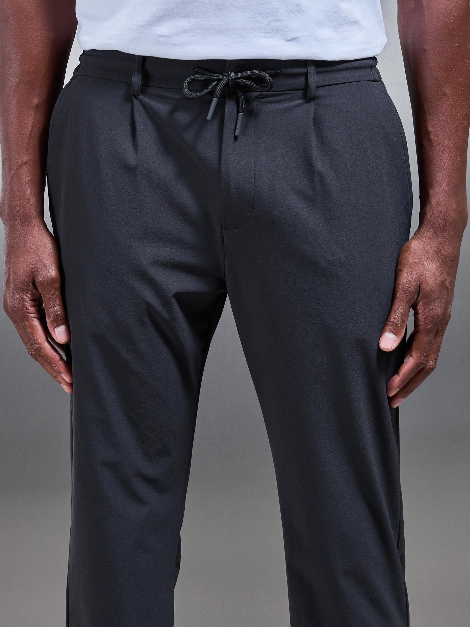 Technical Stretch Chino Trouser in Grey