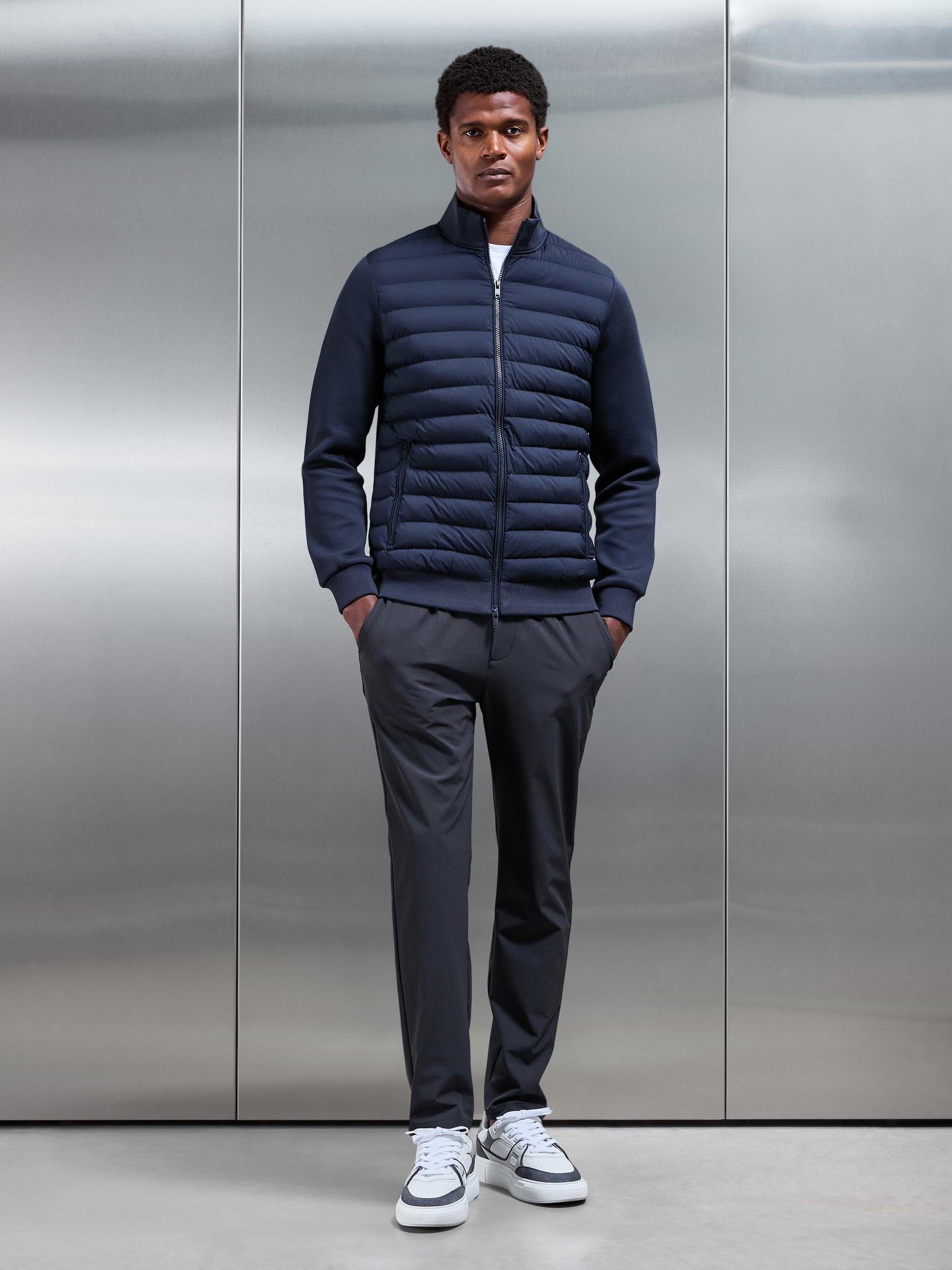 Technical Stretch Chino Trouser in Grey