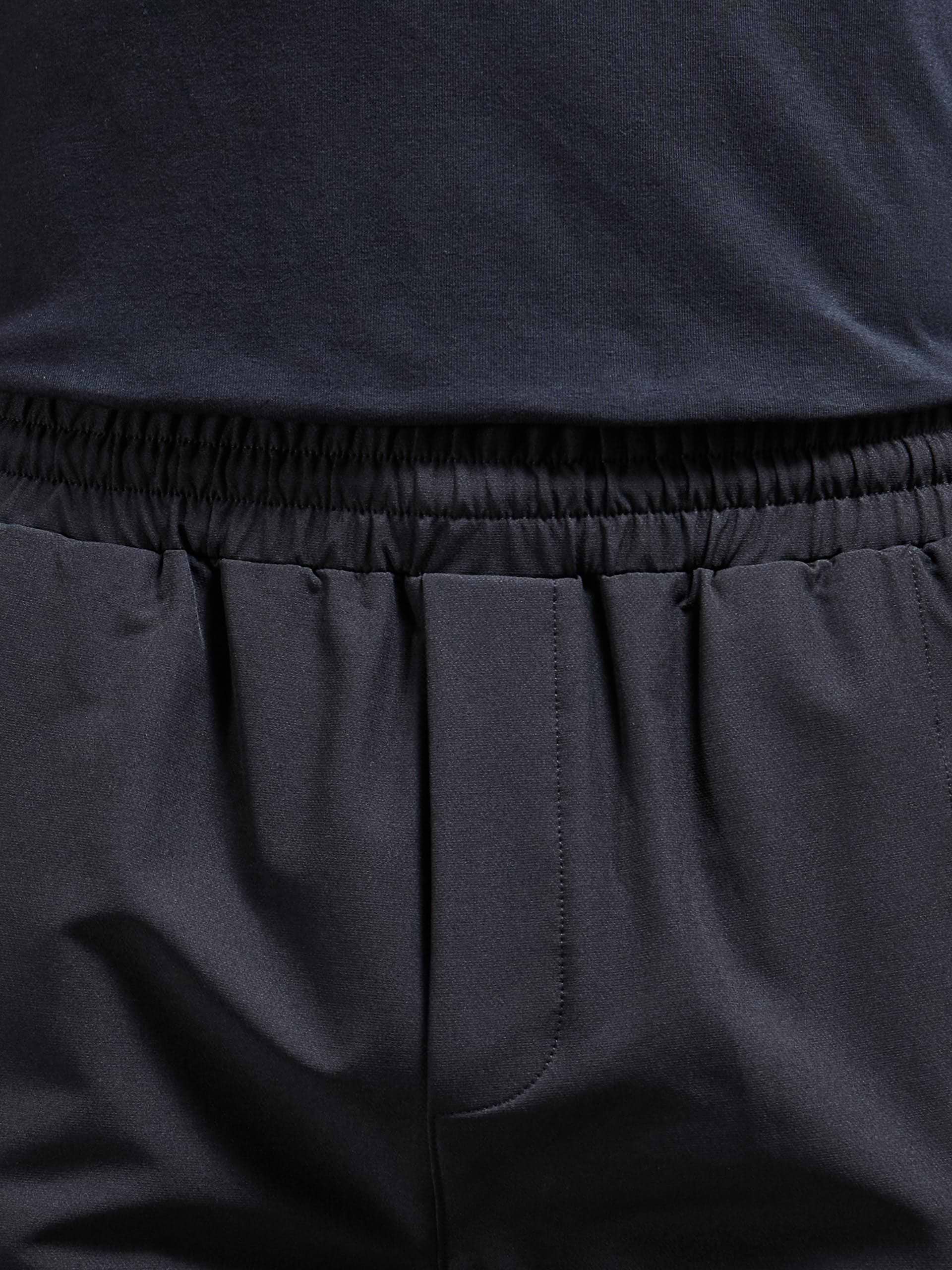 Technical Tailored Cargo Short in Black