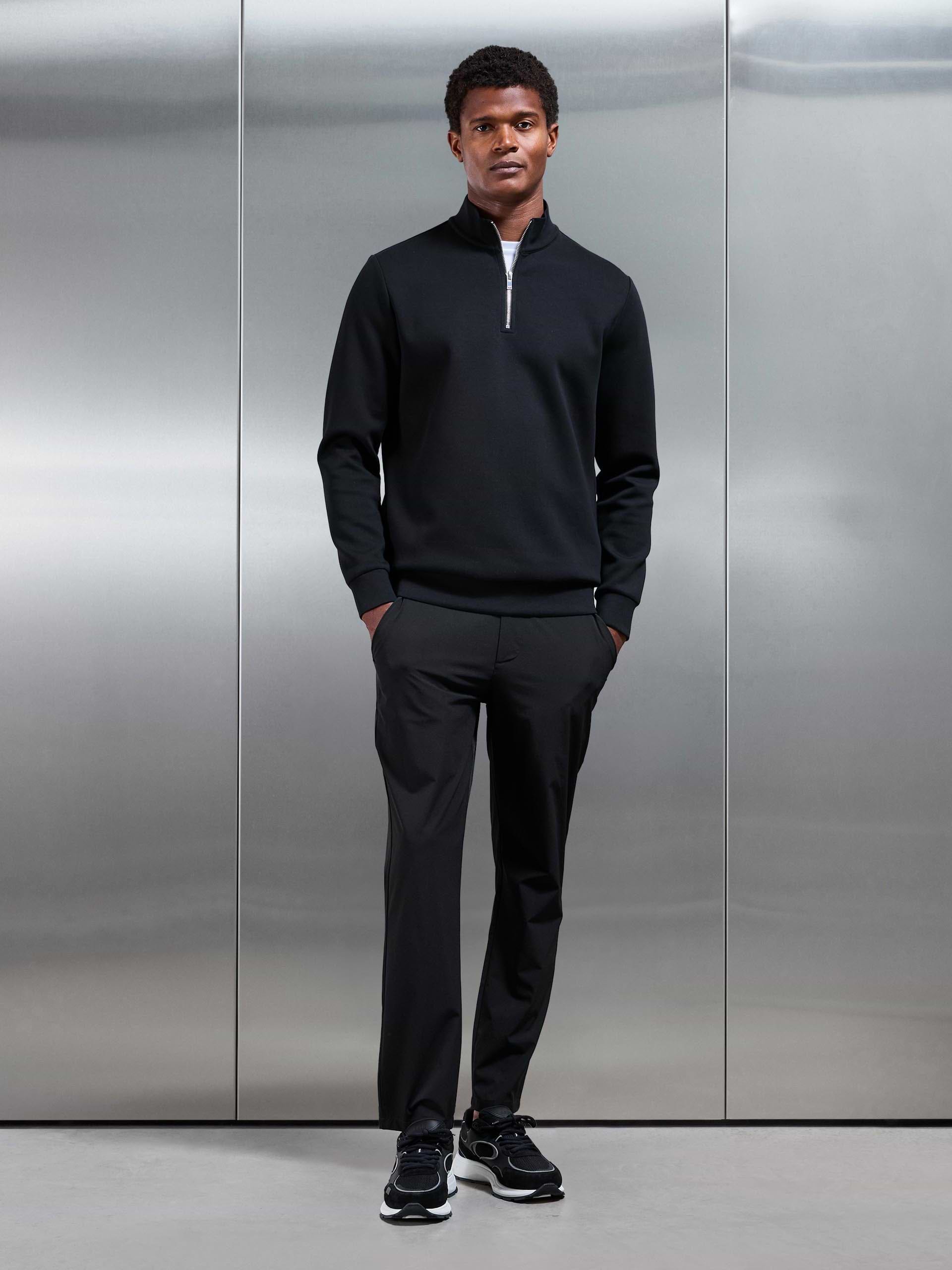 Technical Tailored Trouser in Black
