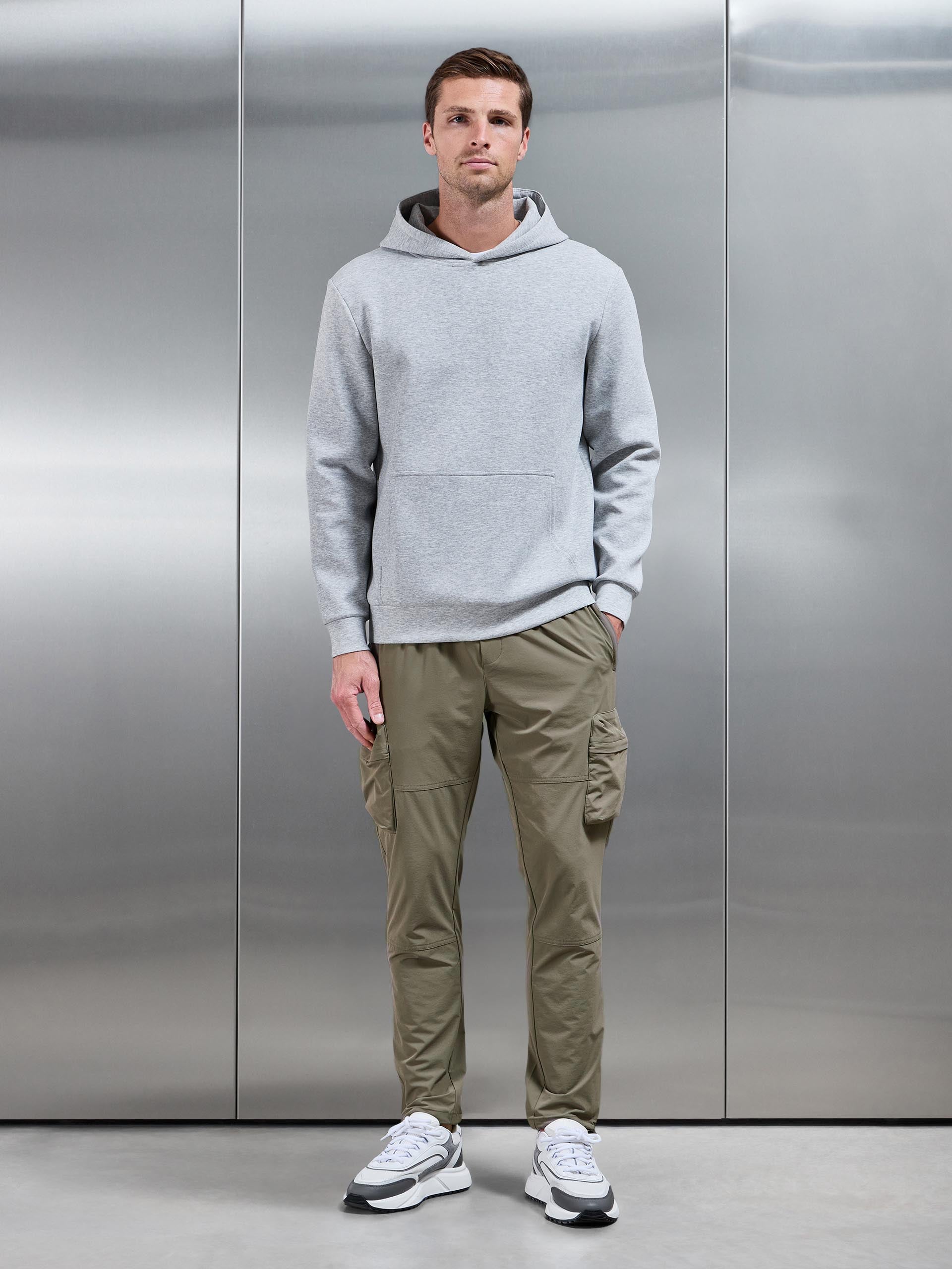 Technical 3D Cargo Pant in Olive