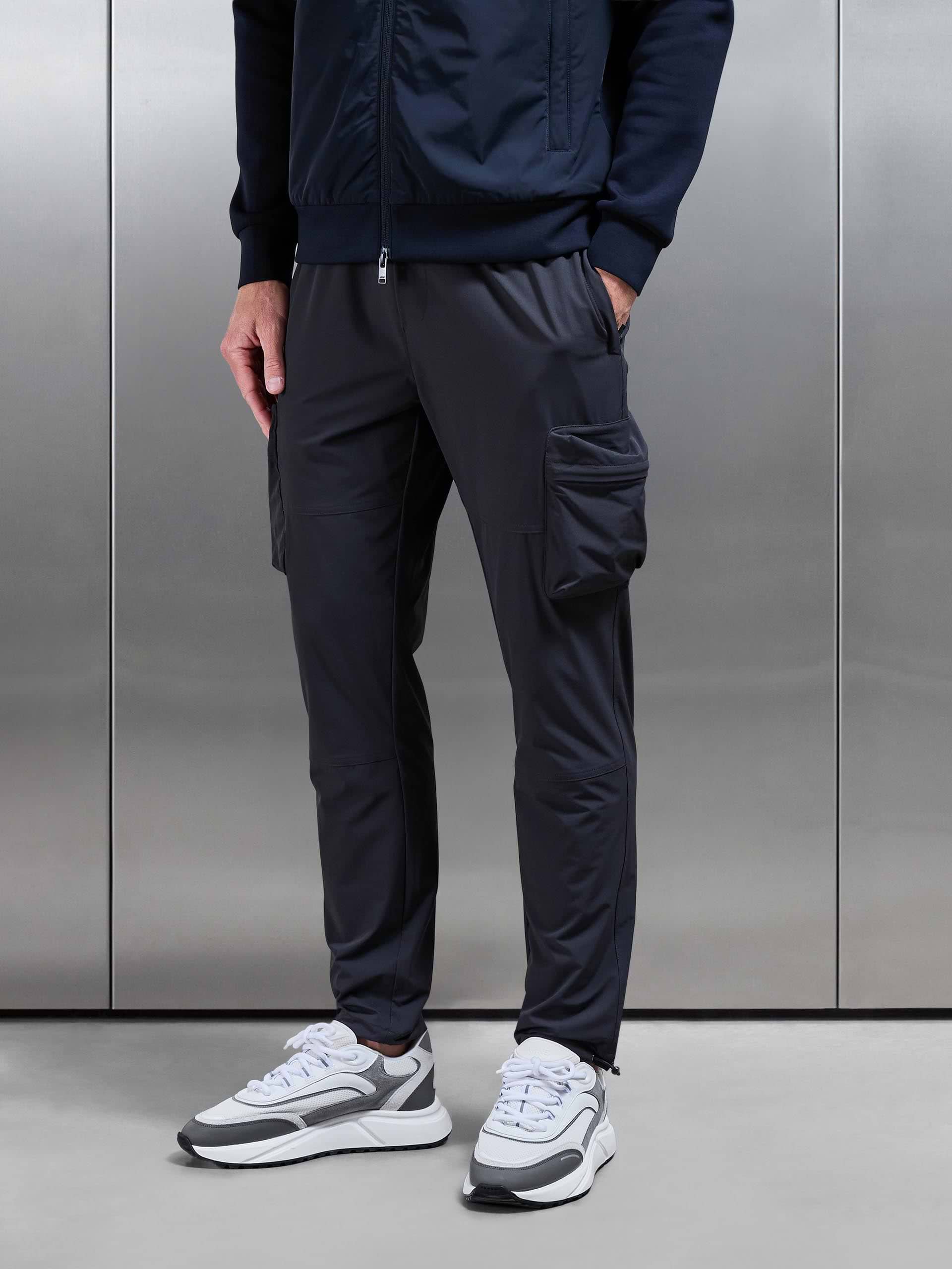 Technical 3D Cargo Pant in Slate Grey