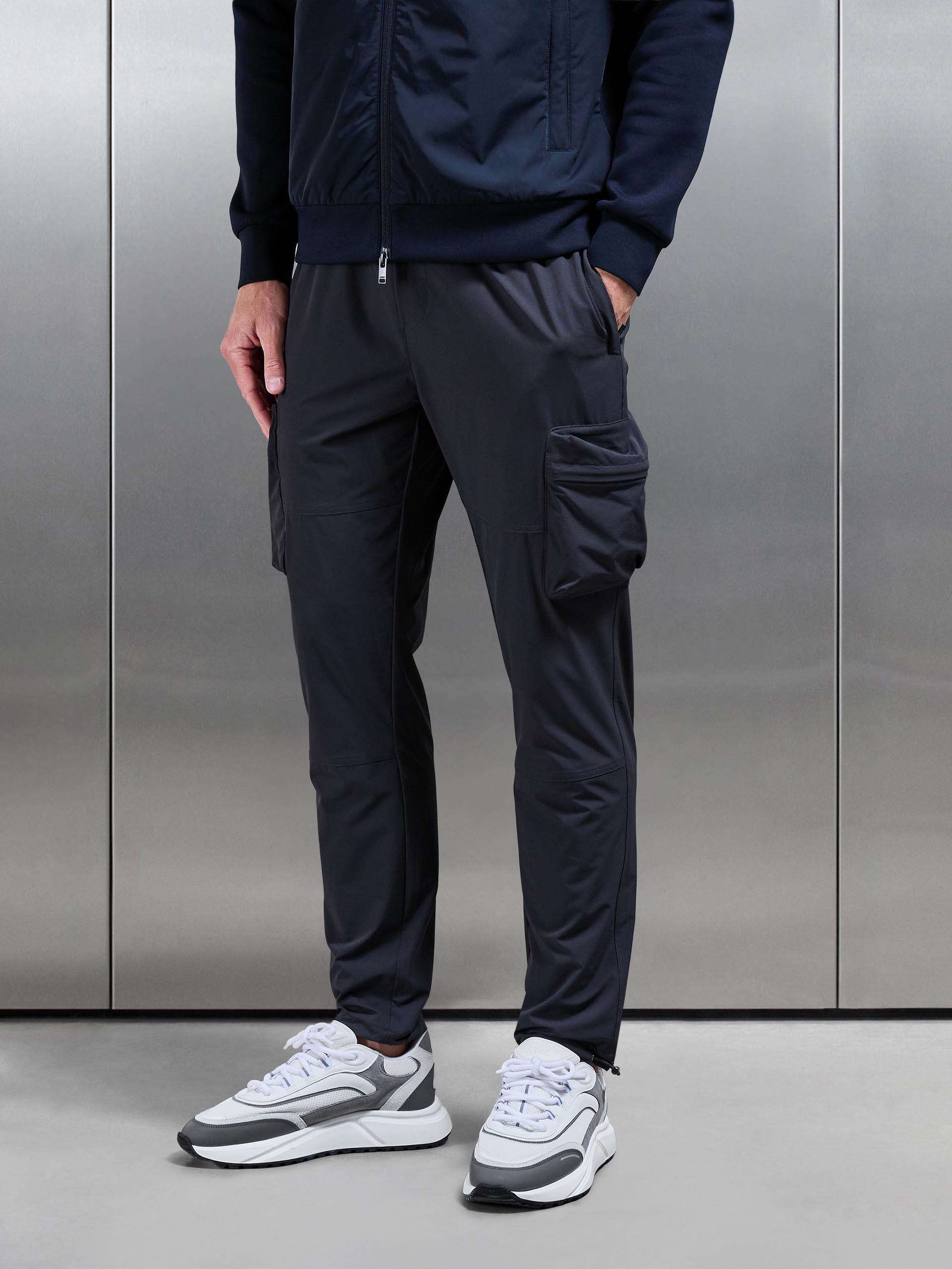 Technical 3D Cargo Pant in Slate Grey