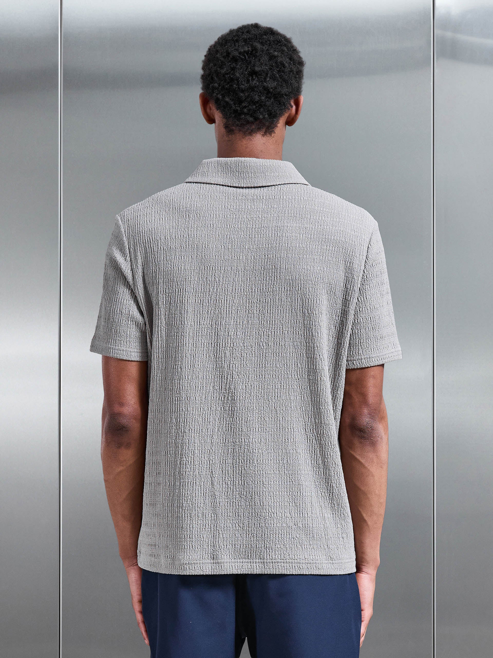 To The Beach Revere Collar Shirt in Stone