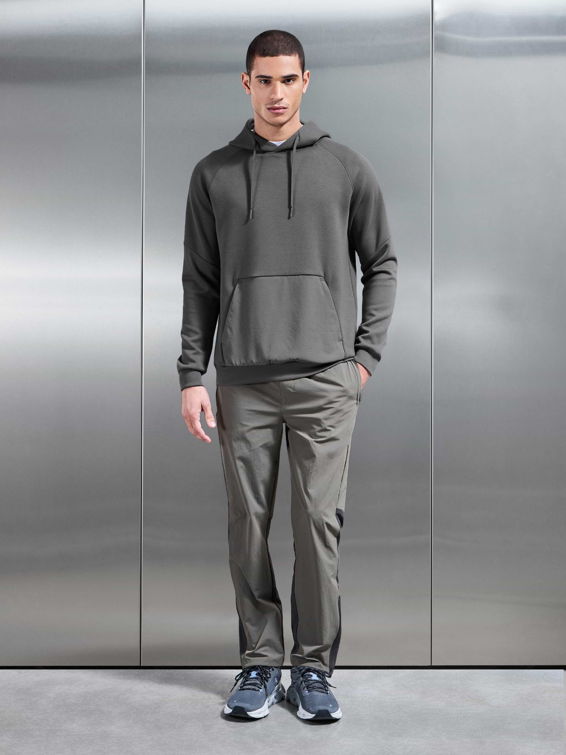 Trail Hybrid Hoodie in Grey