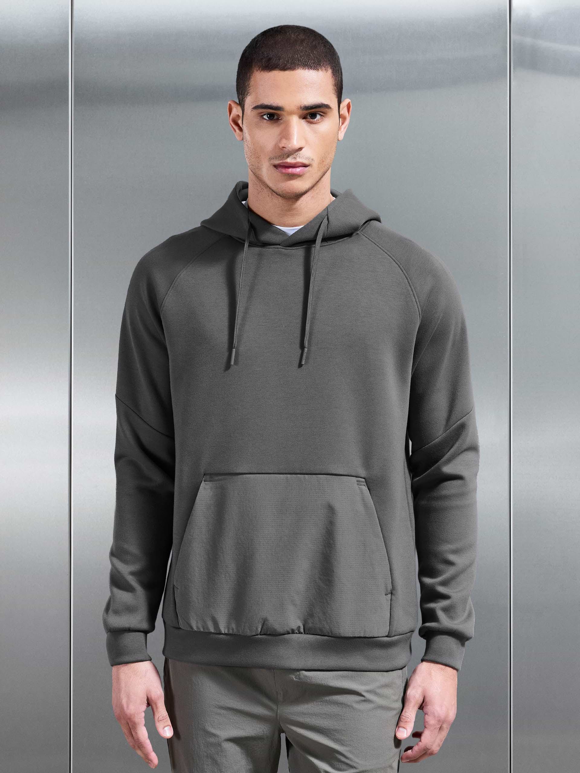 Trail Hybrid Hoodie in Grey