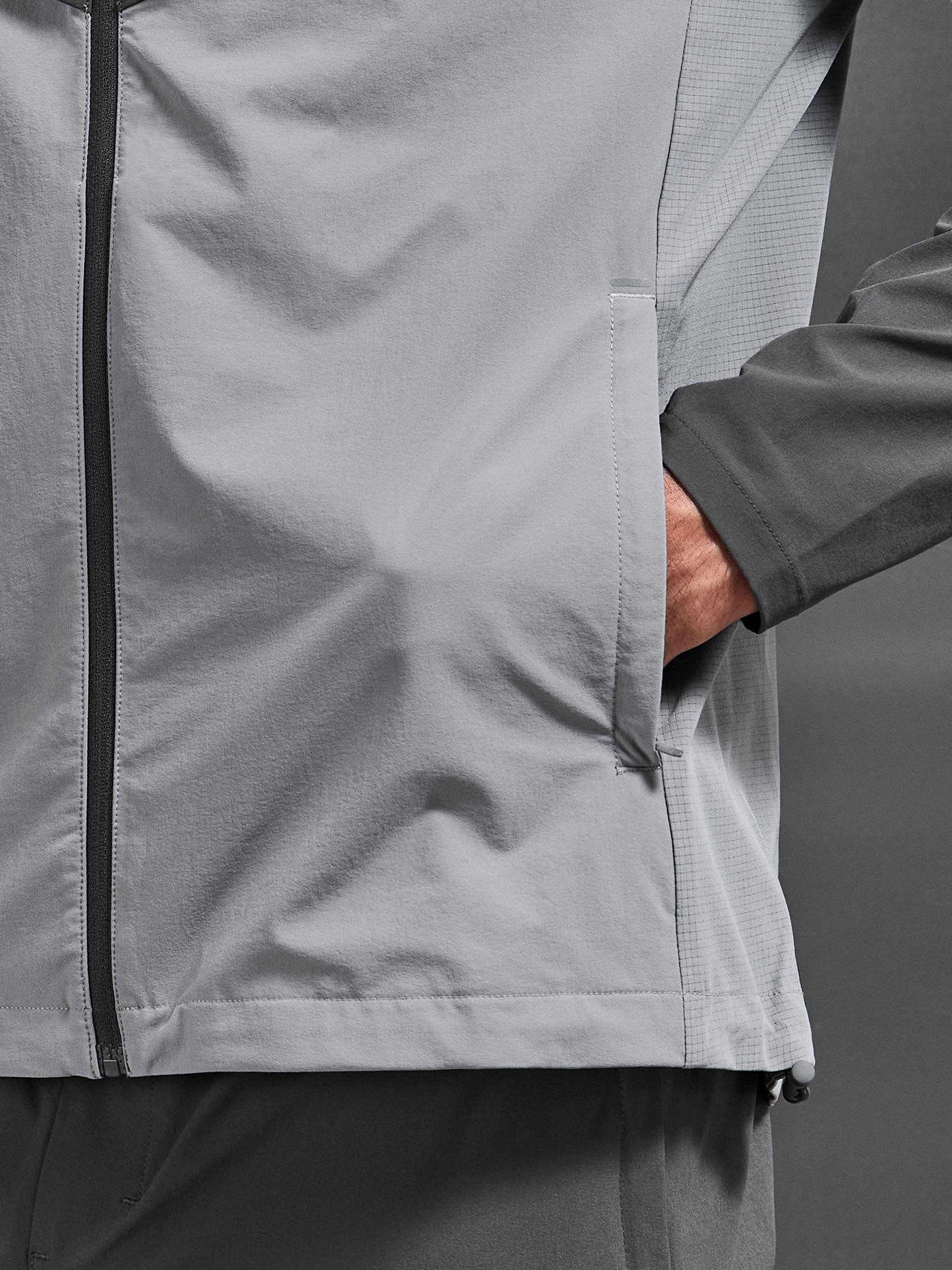 Utility Trail Windbreaker in Grey