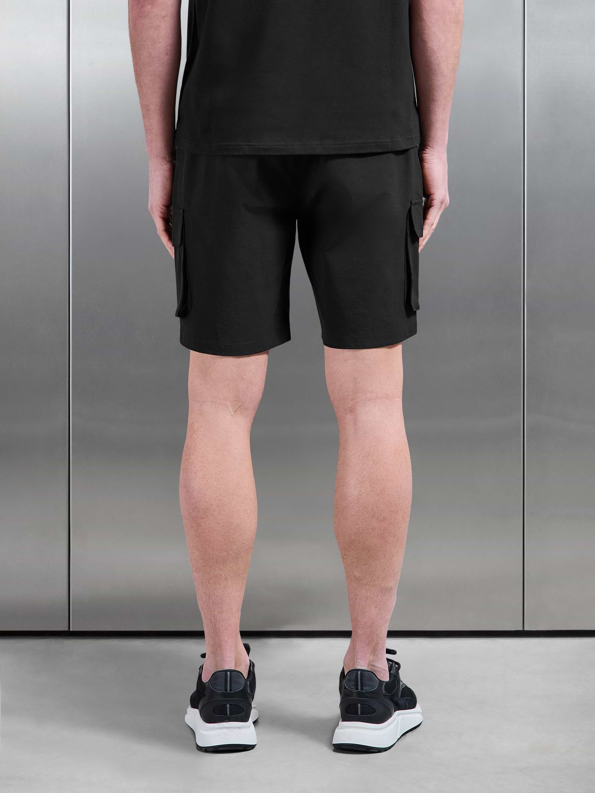 Utility Cargo Short in Black