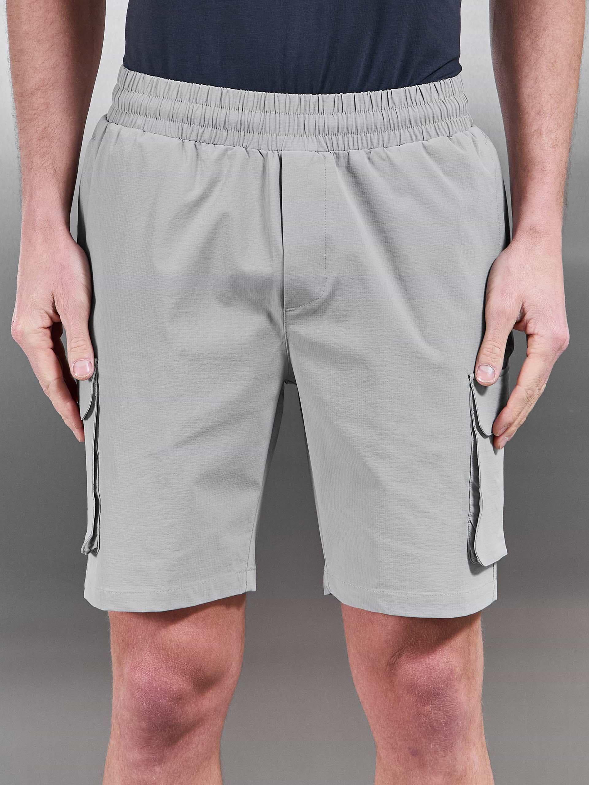 Utility Cargo Short in Mid Grey