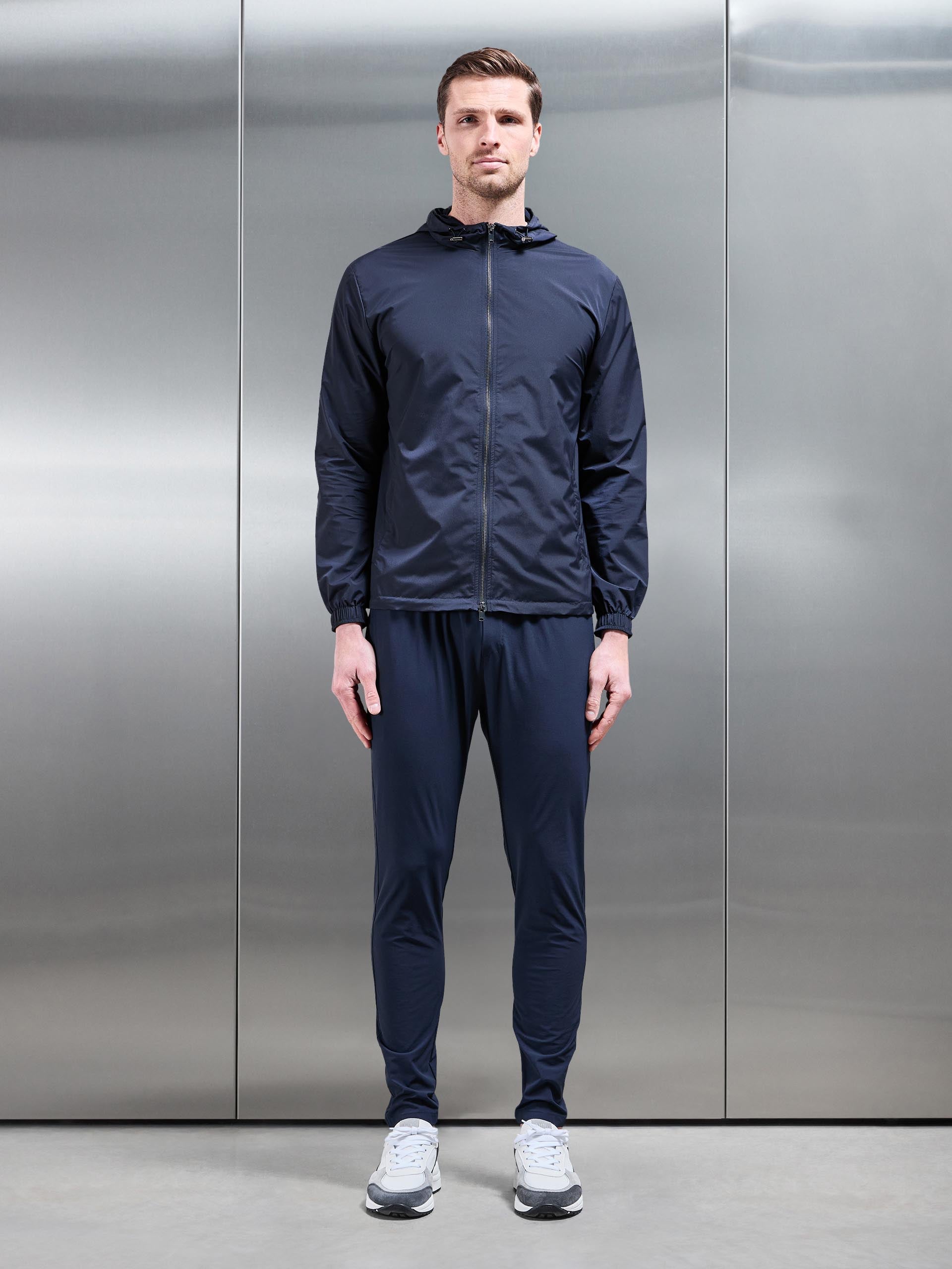 Utility Technical Shell Windbreaker in Navy