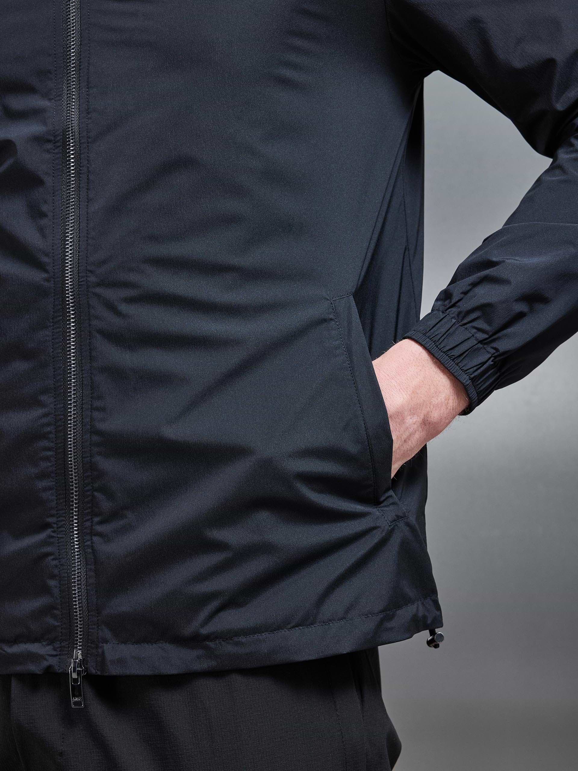 Utility Technical Shell Windbreaker in Black