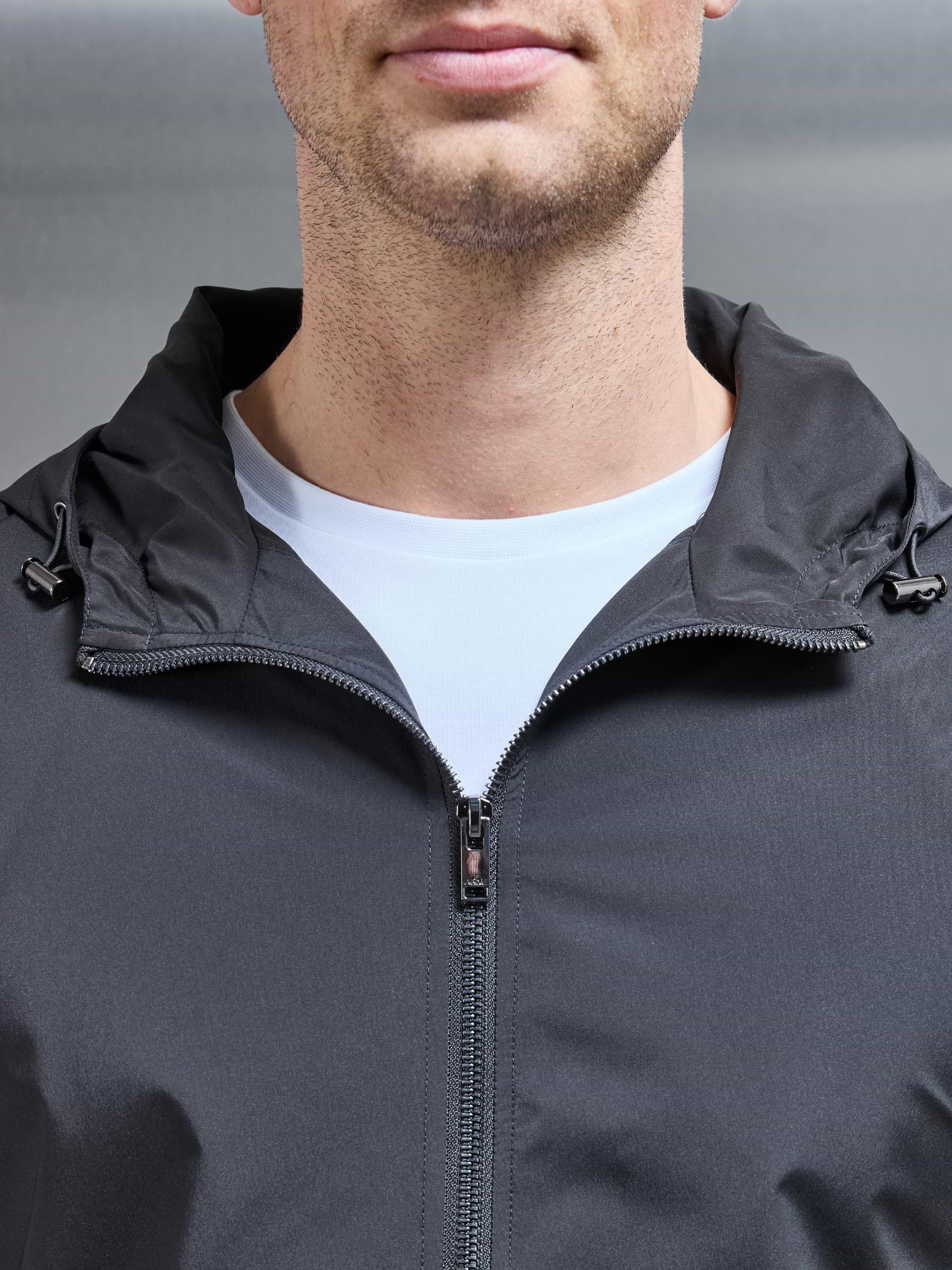 Utility Technical Shell Windbreaker in Grey