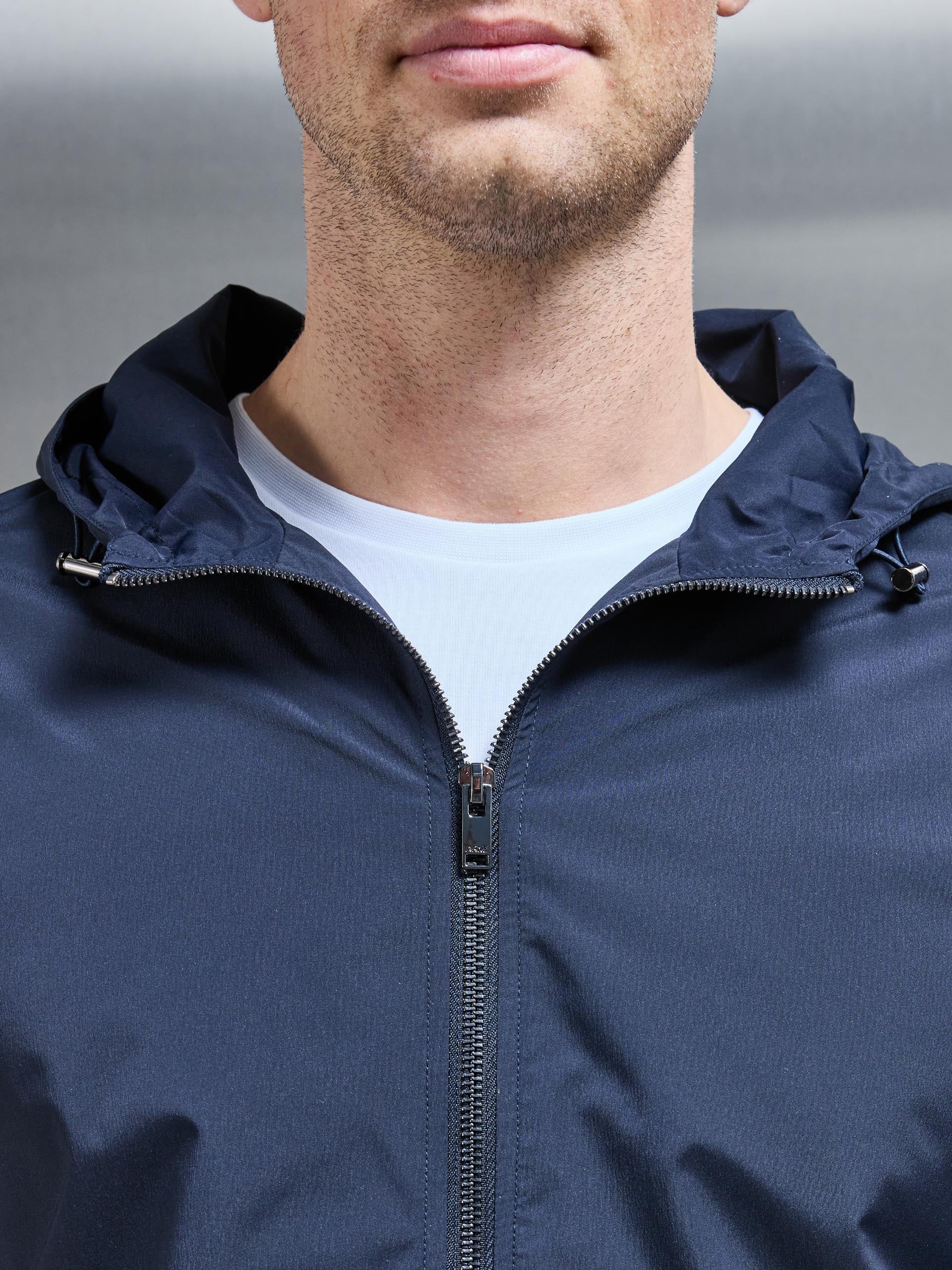 Utility Technical Shell Windbreaker in Navy