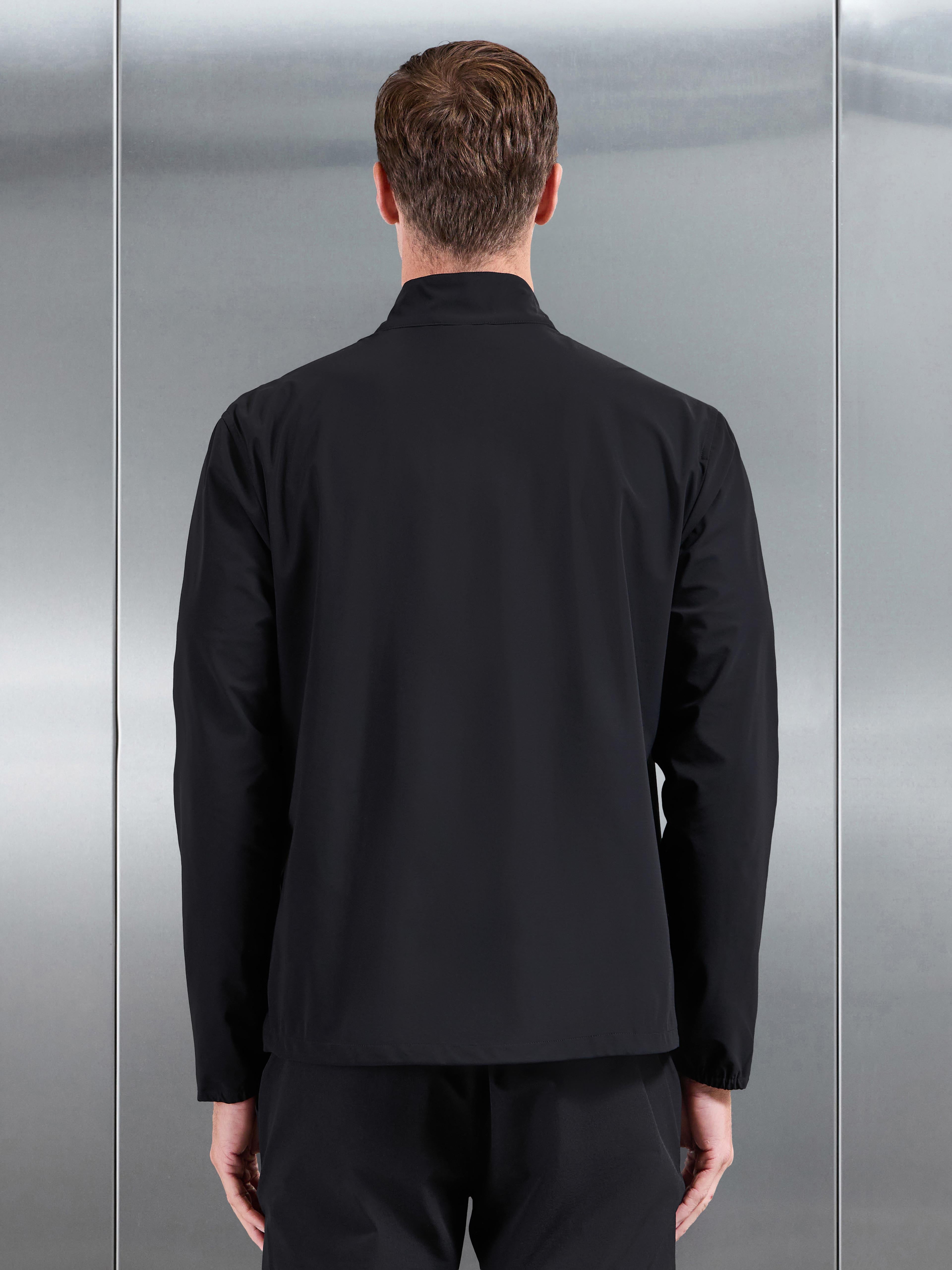 Water Repellent Cargo Jacket in Black
