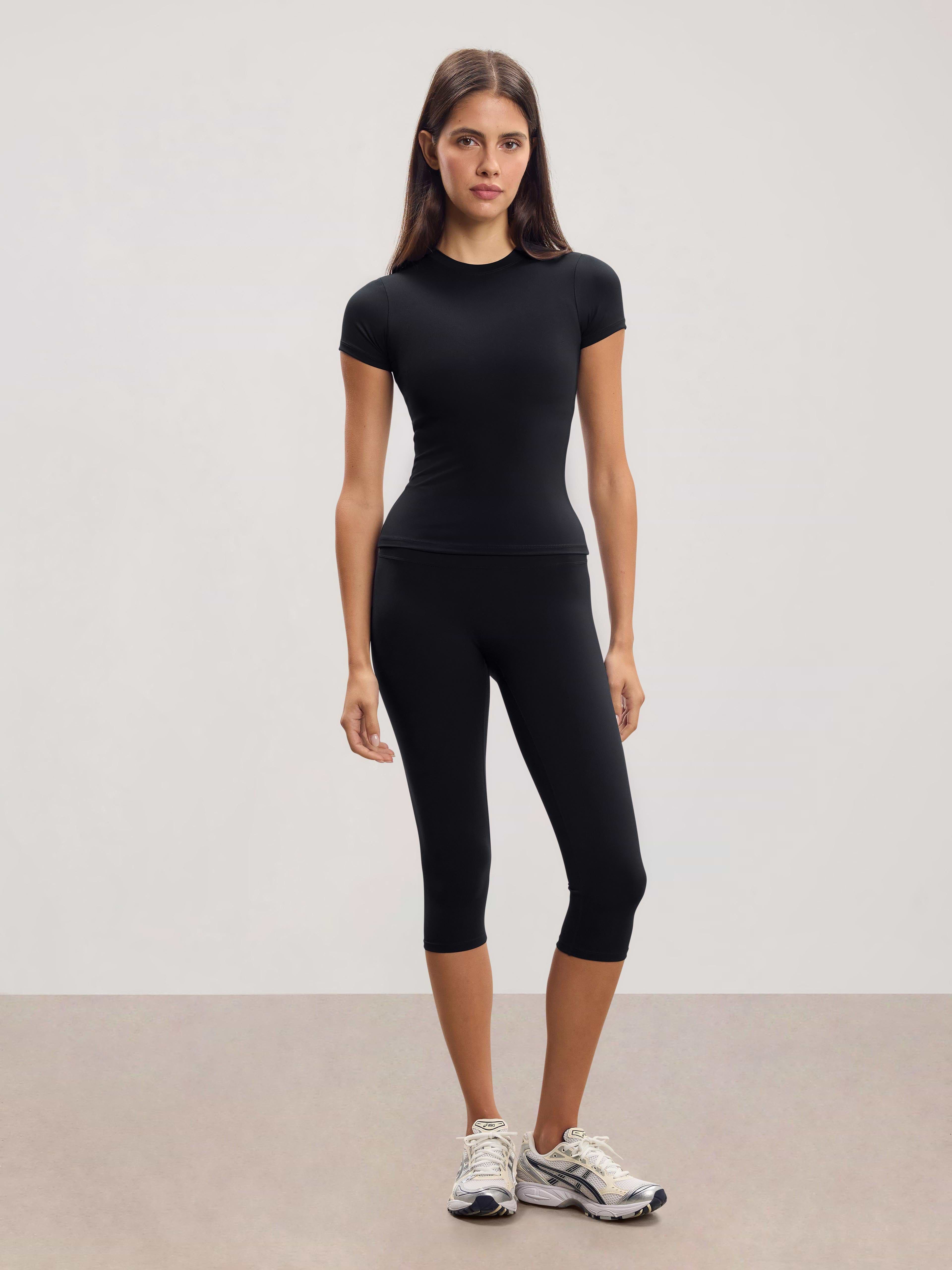 Womens Active Capri Legging in Black