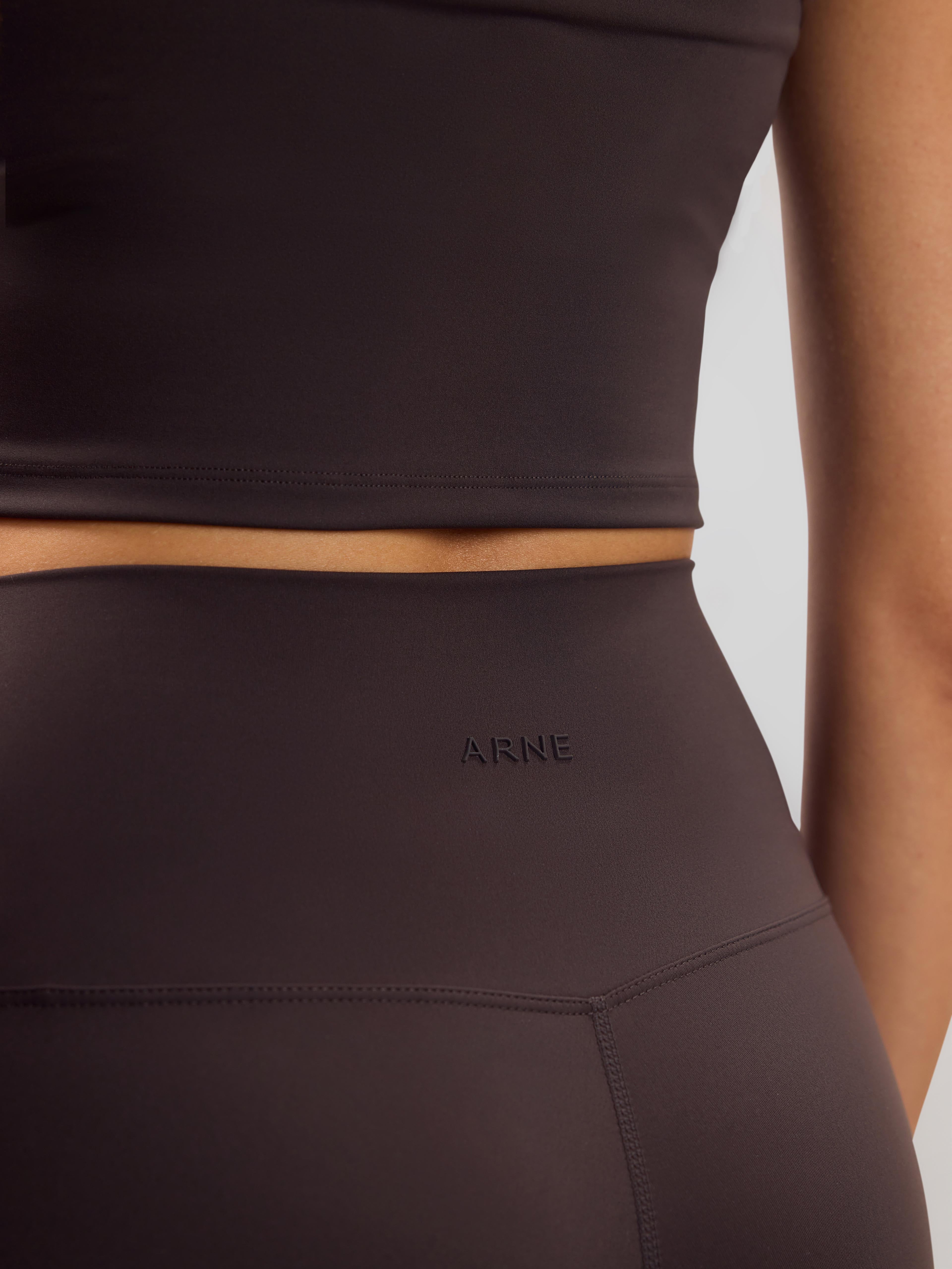 Womens Active Capri Legging in Brown