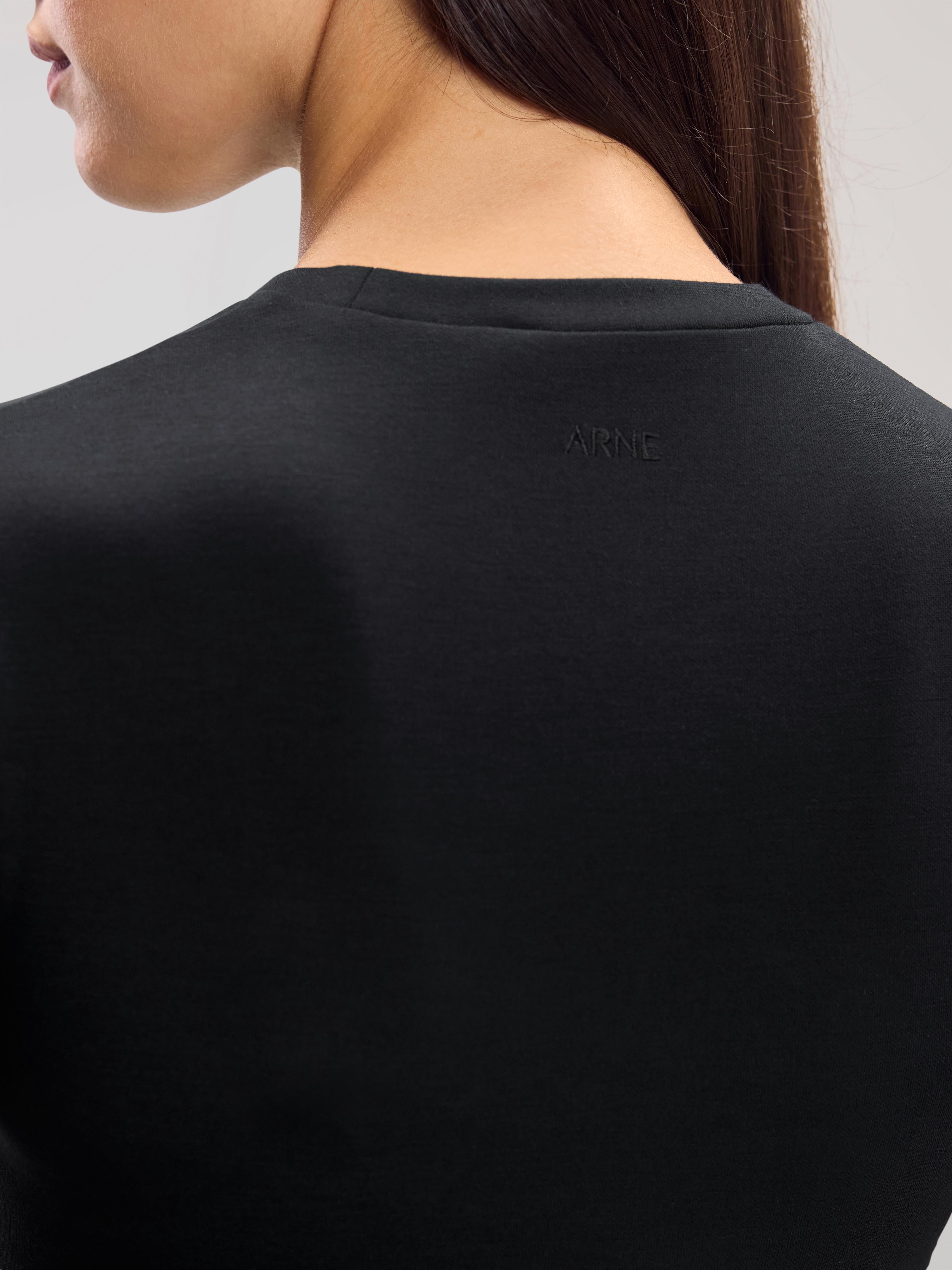 Womens Soft Interlock T-Shirt in Black