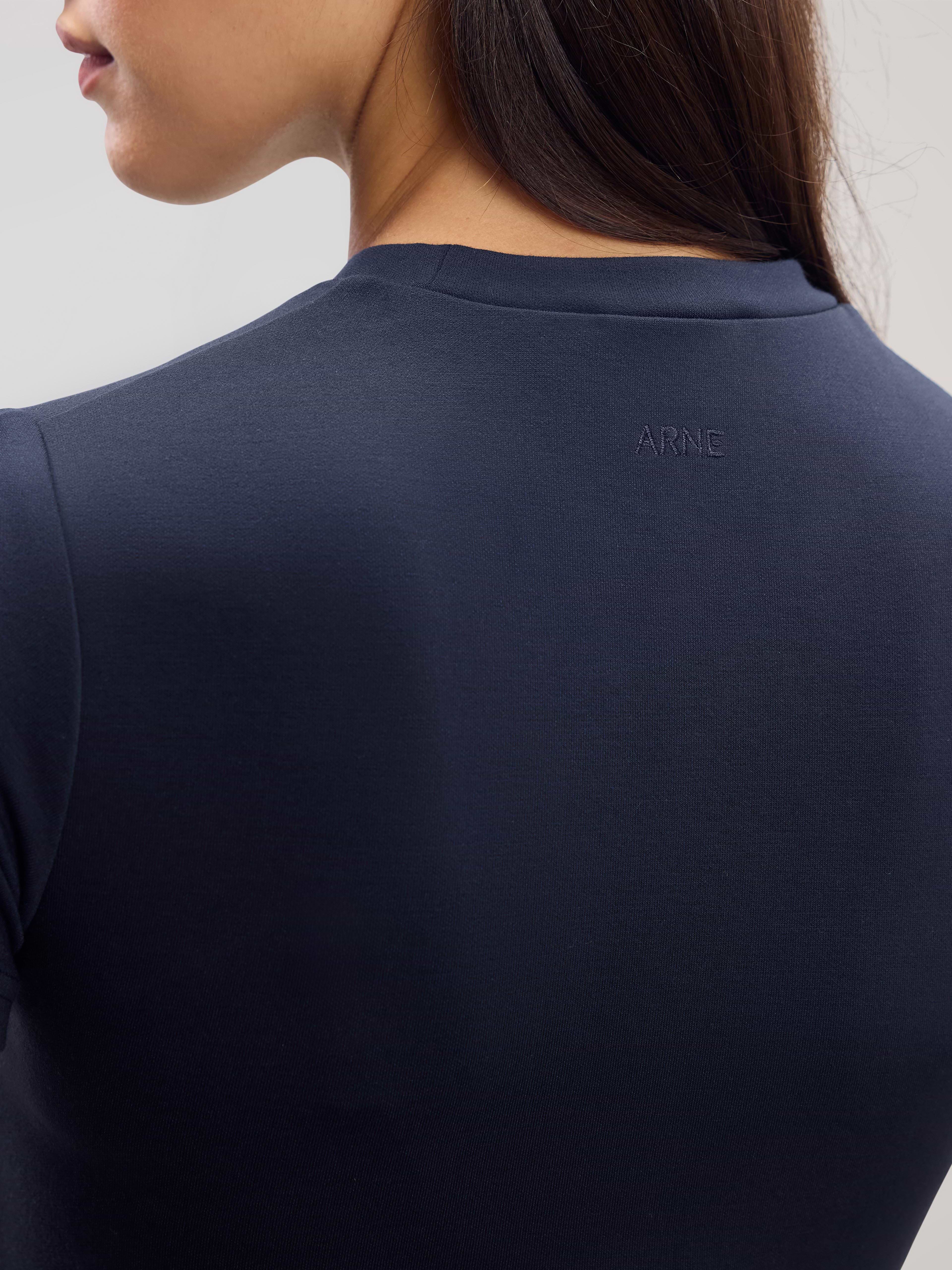 Womens Soft Interlock T-Shirt in Navy