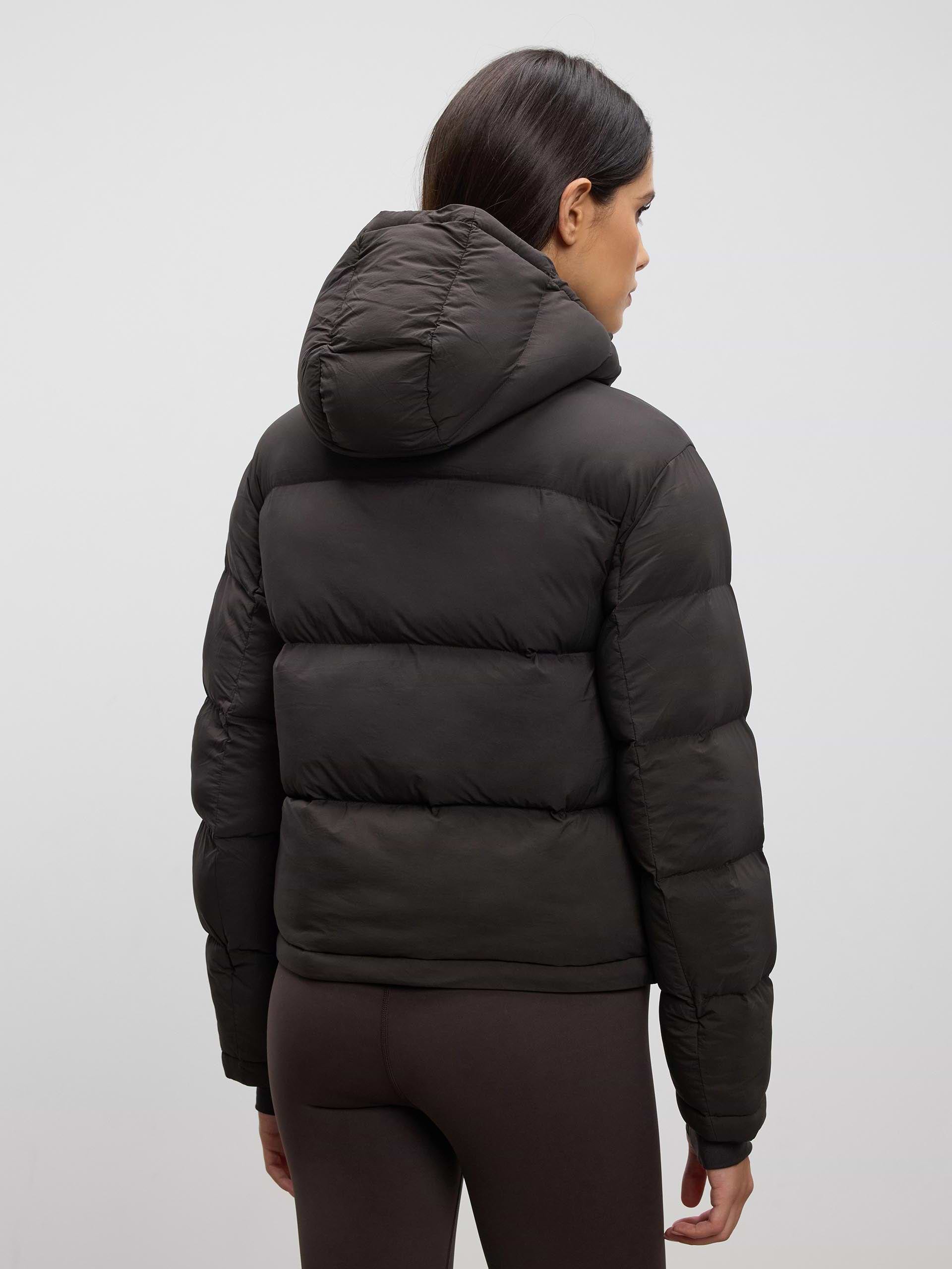 Womens Puffer Jacket in Brown