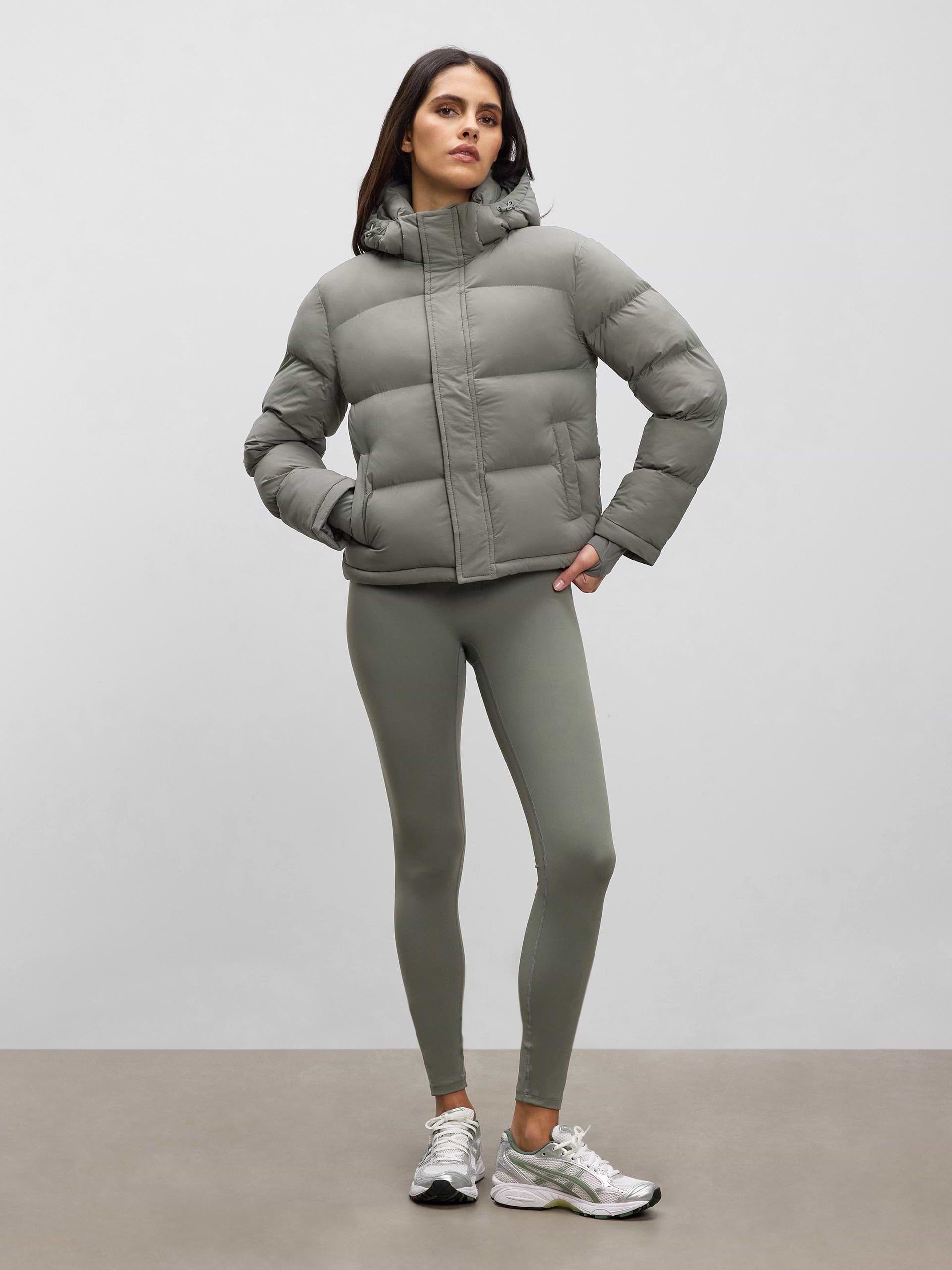 Womens Puffer Jacket in Sage