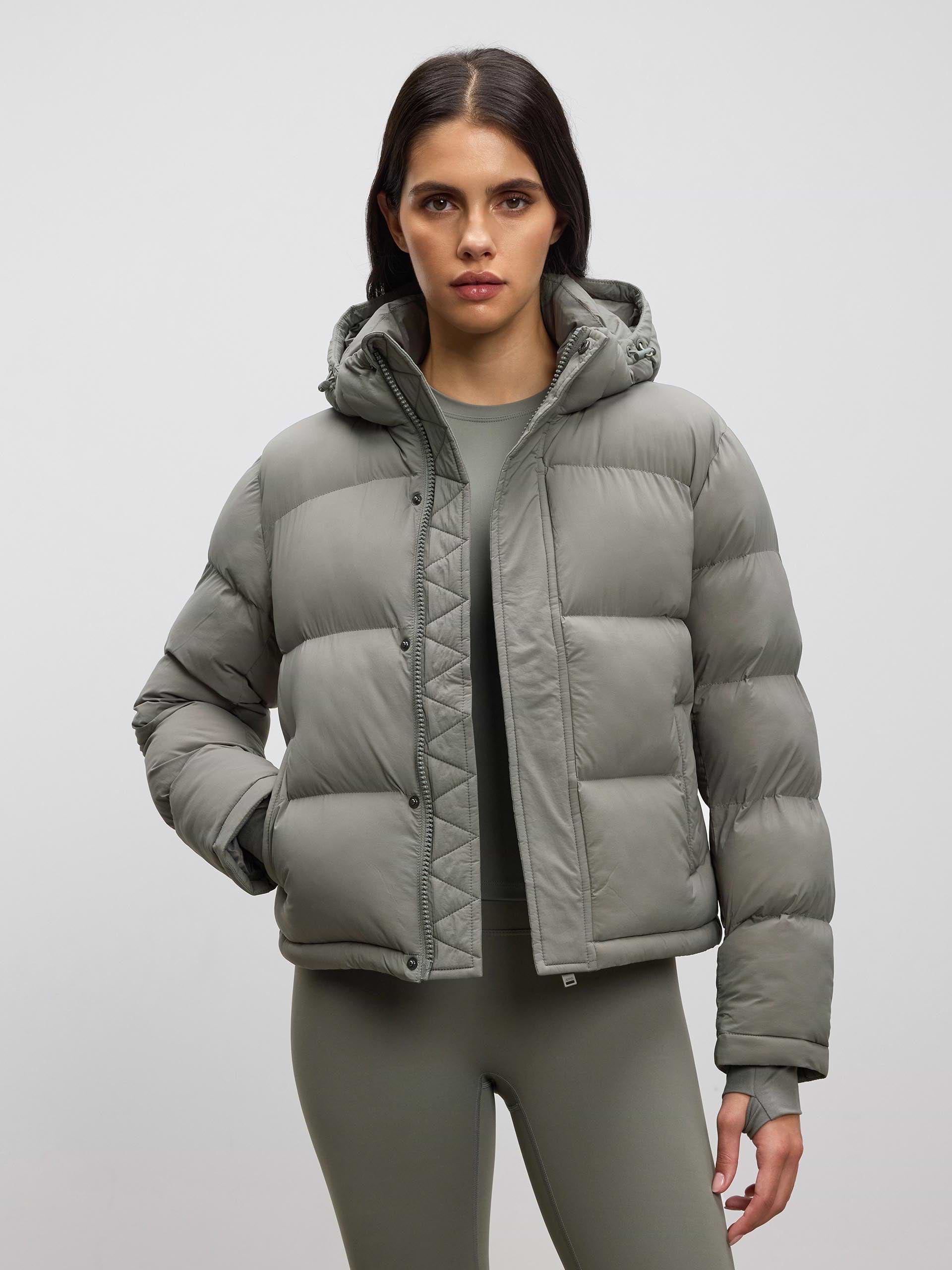 Womens Puffer Jacket in Sage