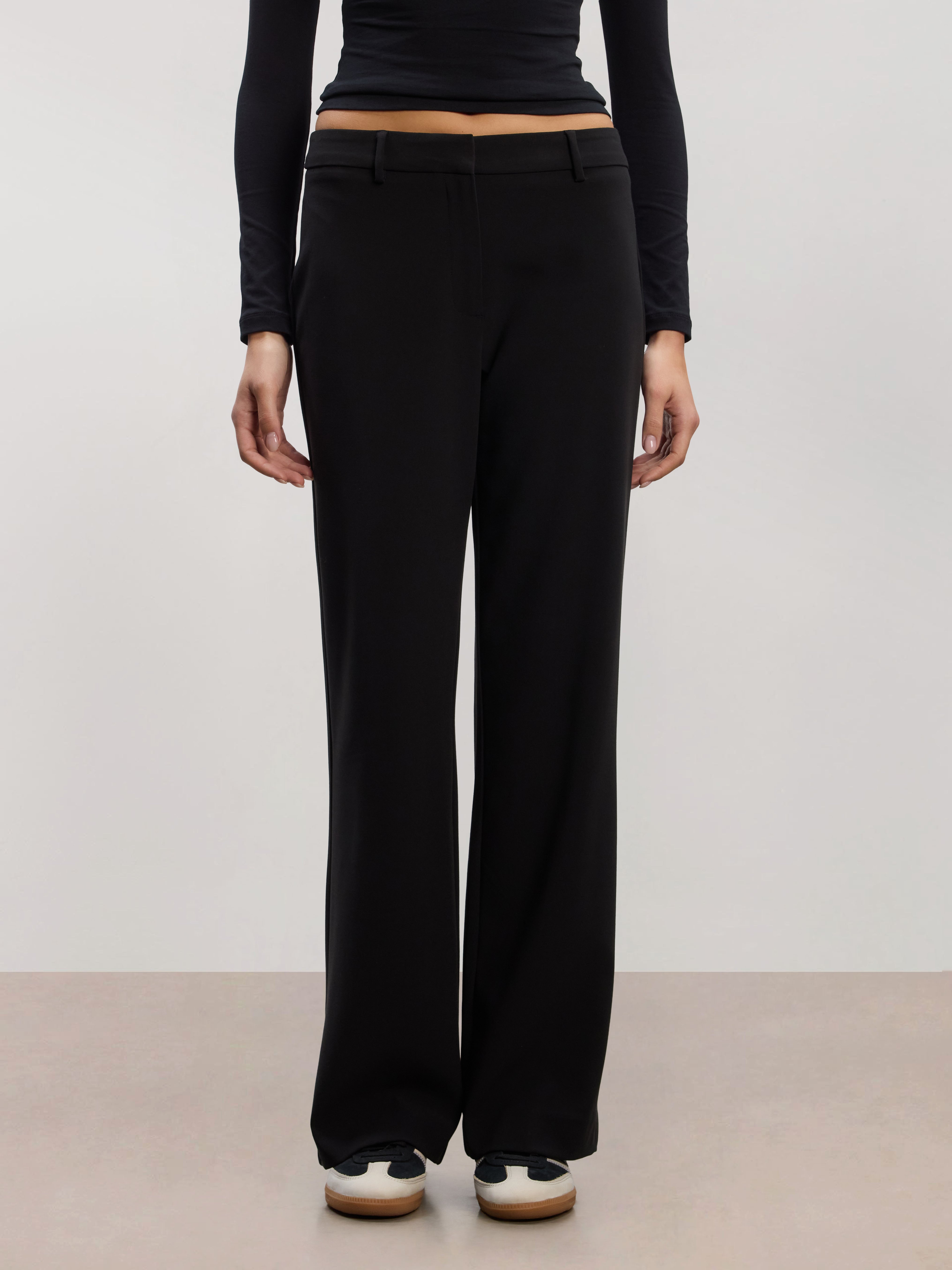 Womens Smart Tailored Trouser in Black