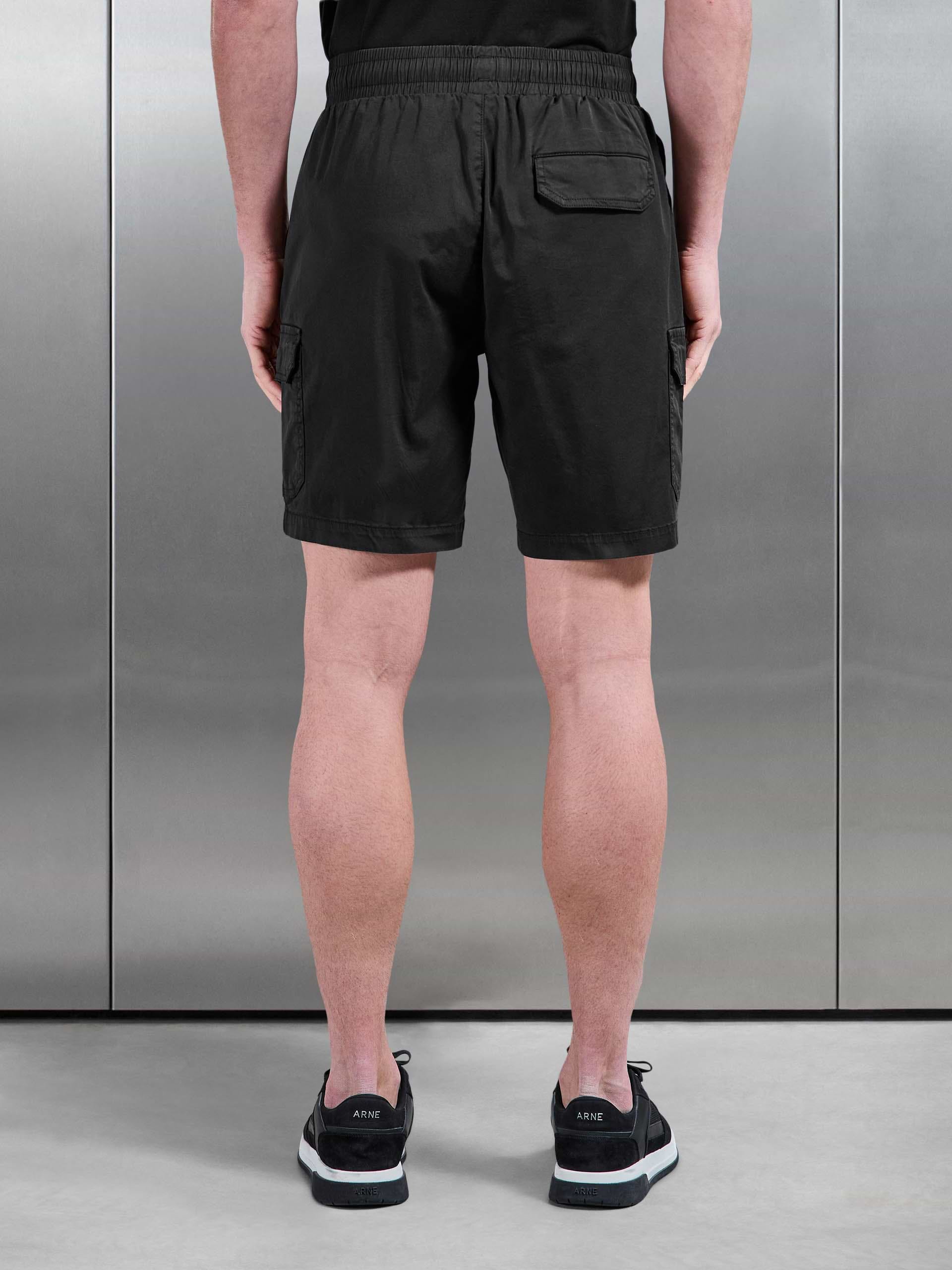 Worker Cargo Short in Black