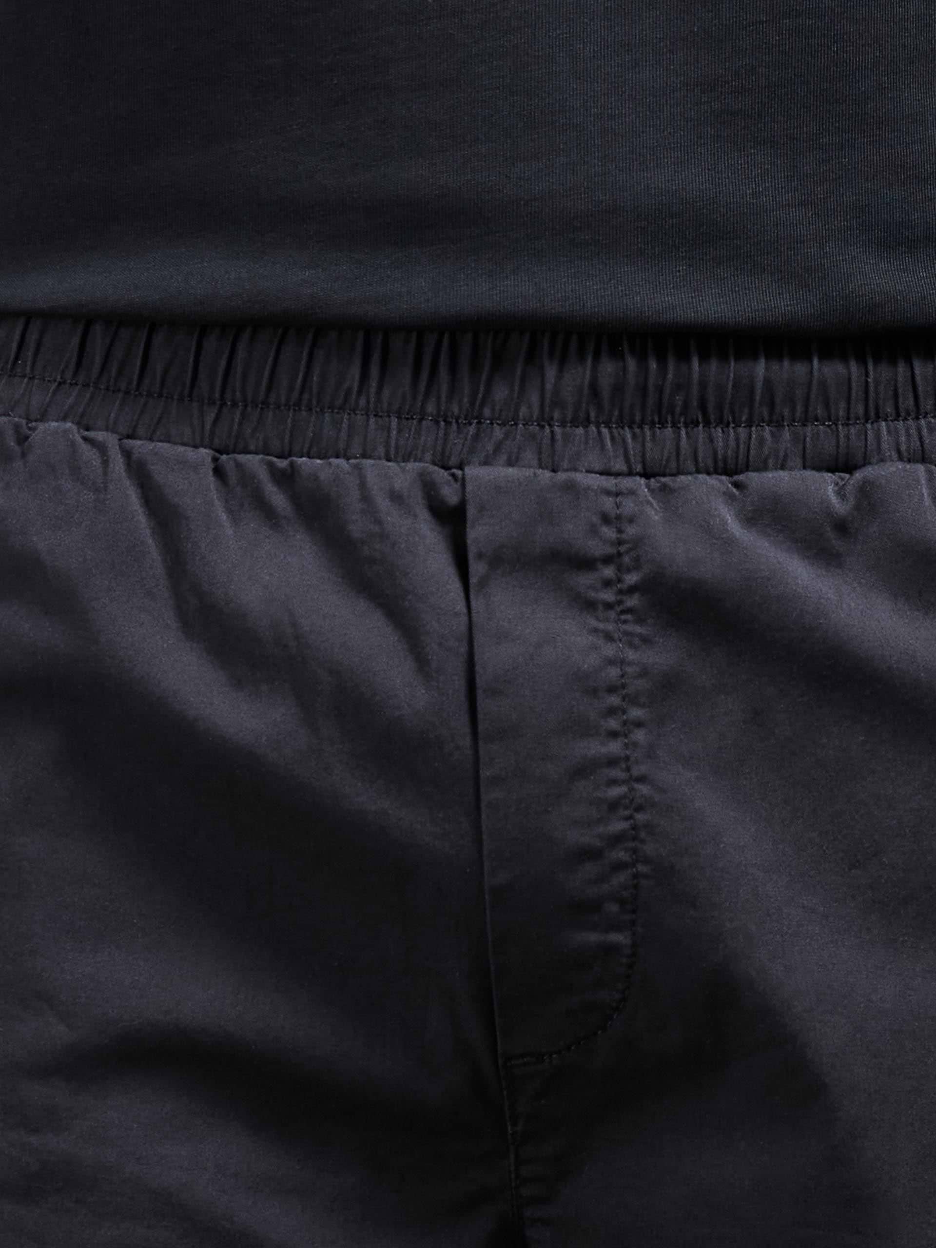 Worker Cotton Cargo Short in Black
