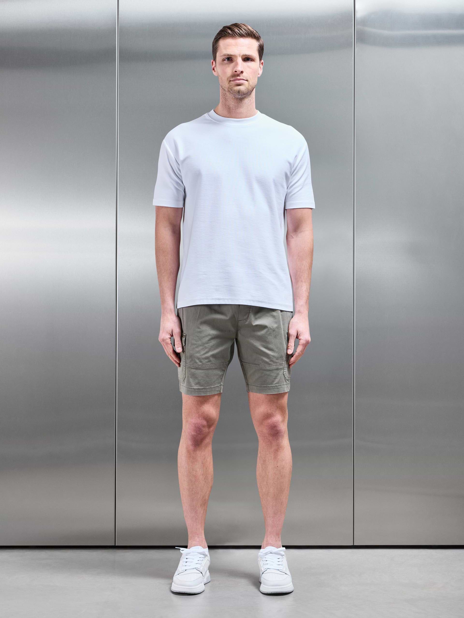 Worker Cotton Cargo Short in Olive