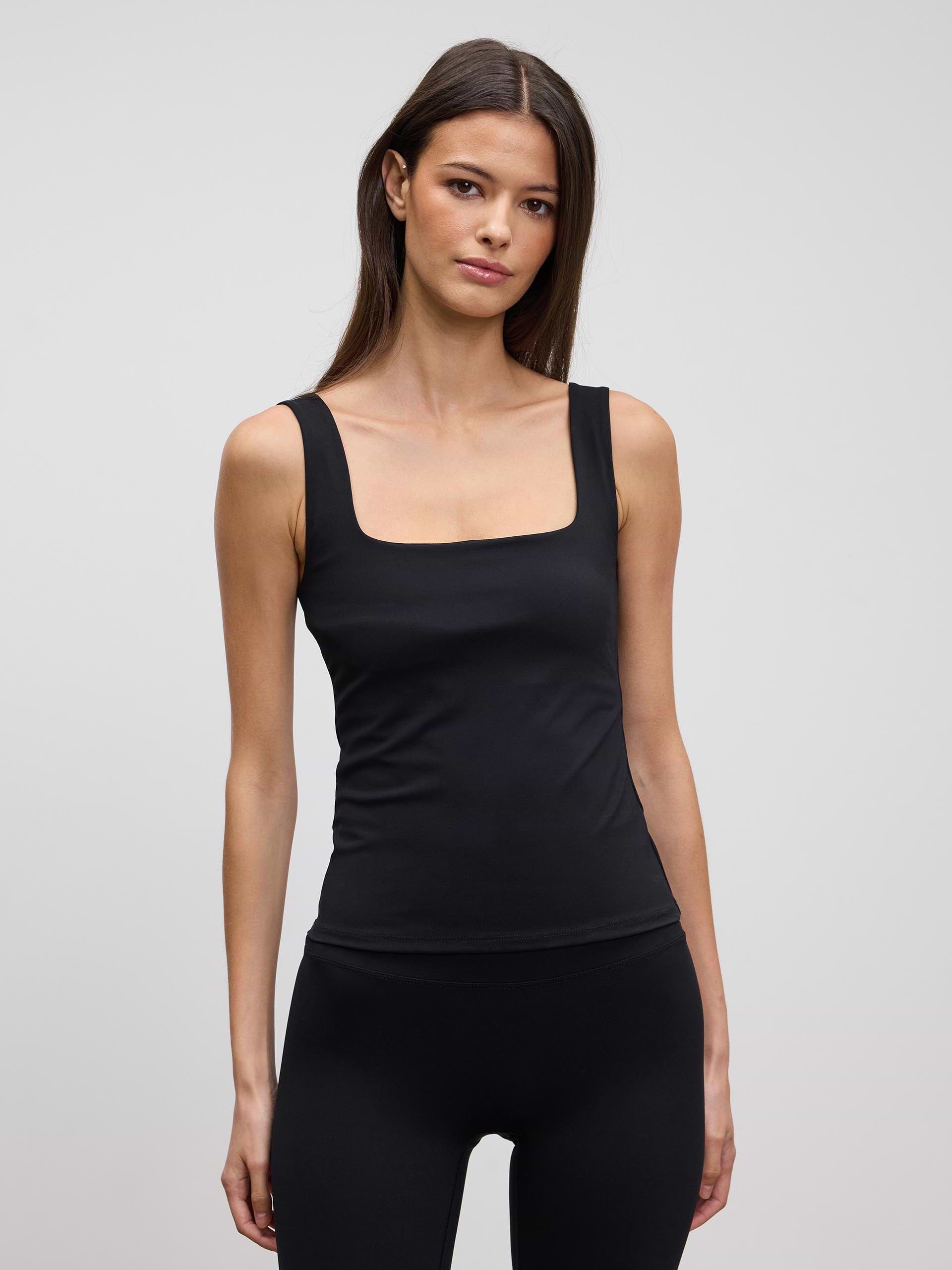 Womens Active Vest in Black