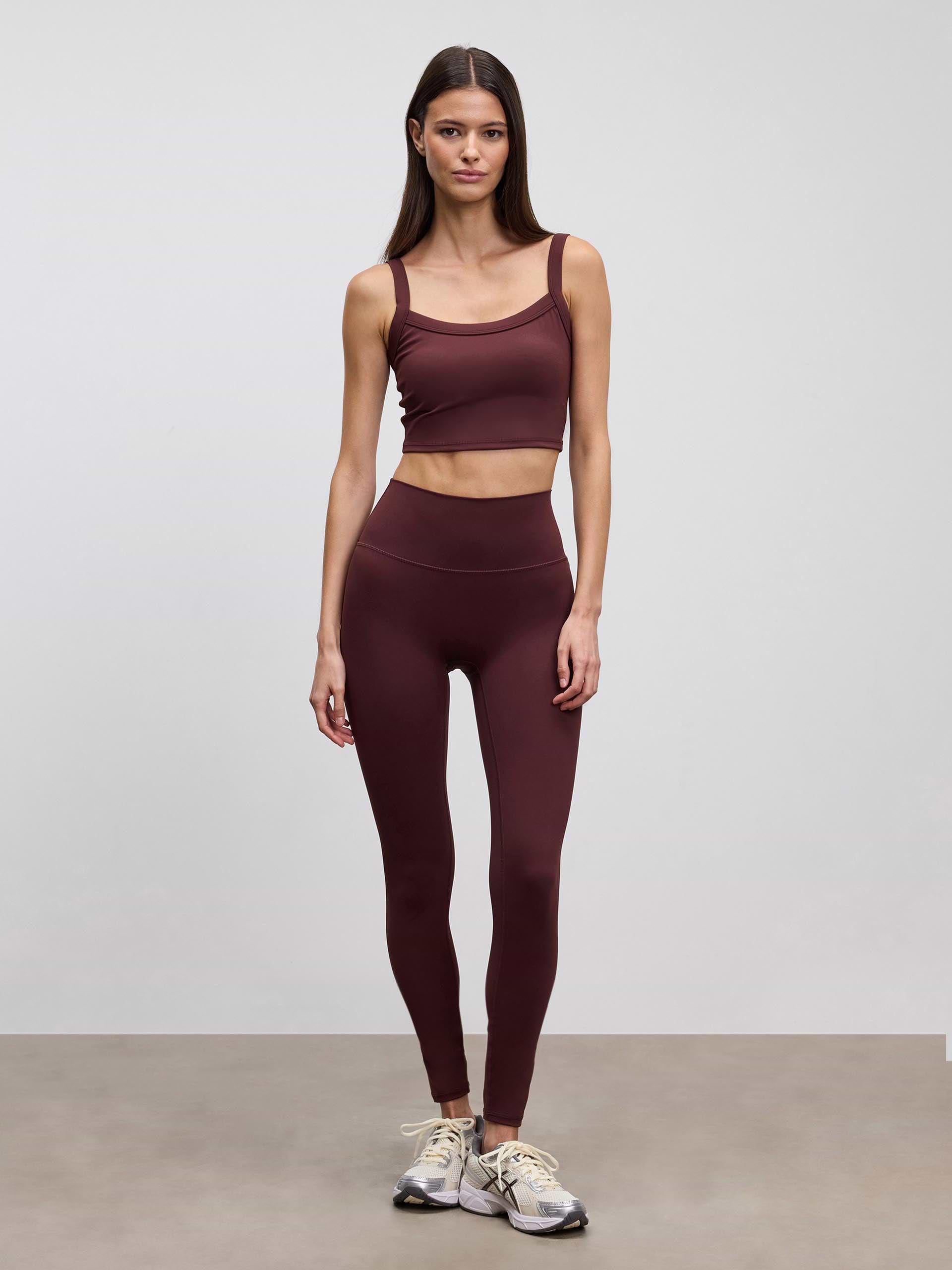 Womens Active Legging in Burgundy